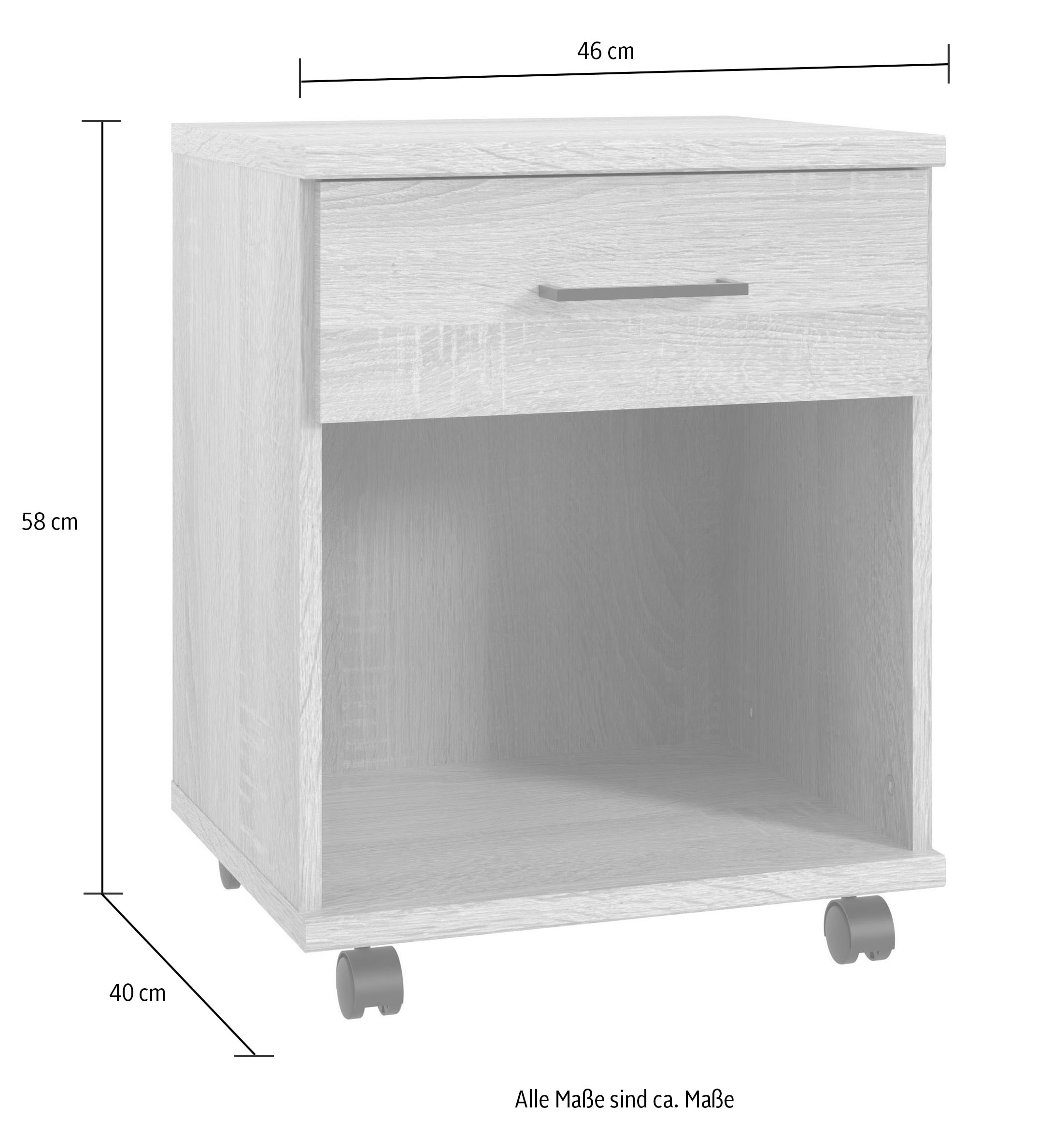 Wimex Rollcontainer »Home Desk«, mit 1 Schublade, 46cm breit, 58cm hoch