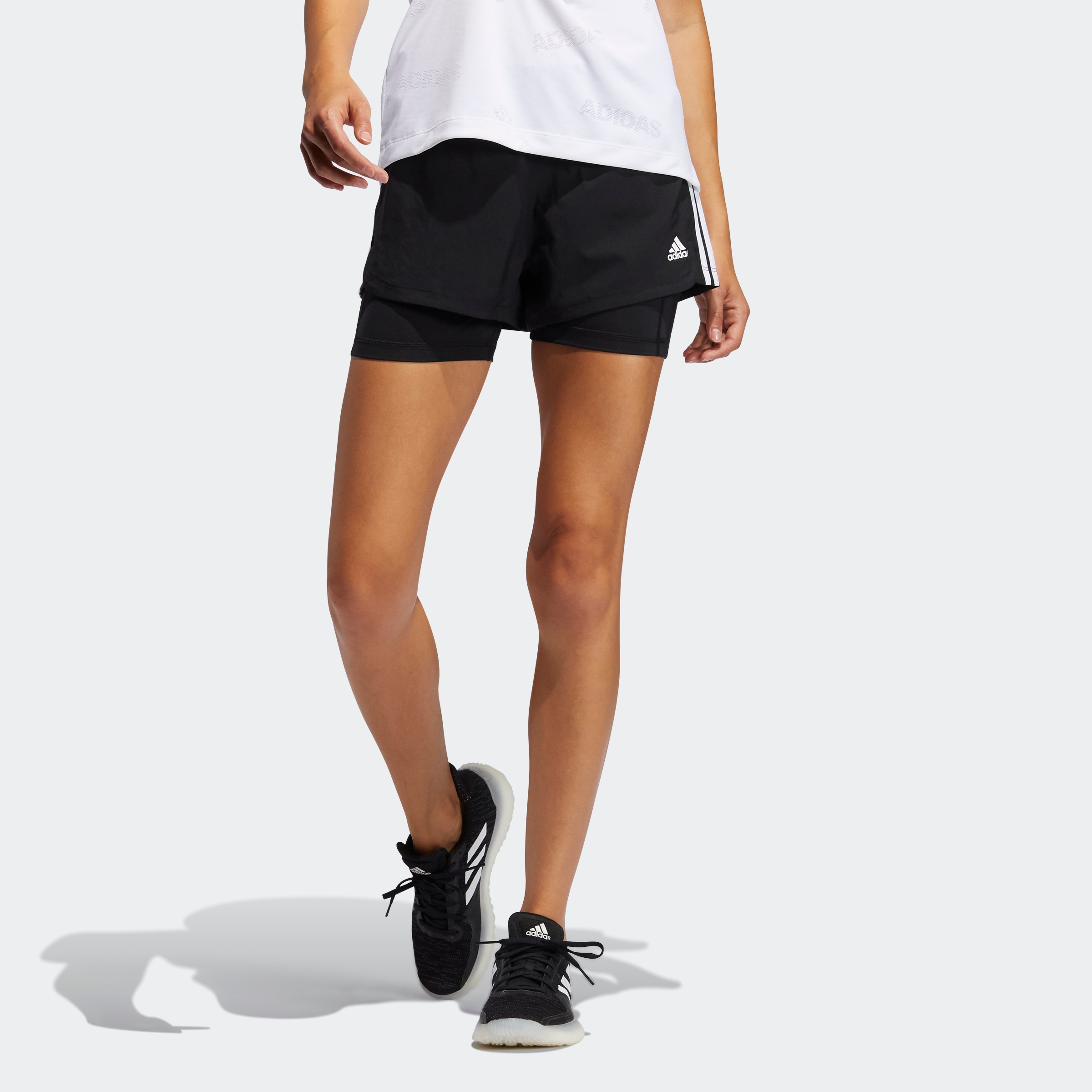 Image of adidas Performance Shorts »PACER 3-STREIFEN WOVEN TWO-IN-ONE« bei Ackermann Versand Schweiz