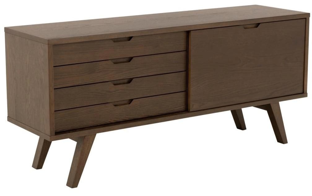 Image of AC Design Sideboard "A-Line 160 x 45 x 72 cm" Elegante Anrichte in weiss pigmentierter Eiche