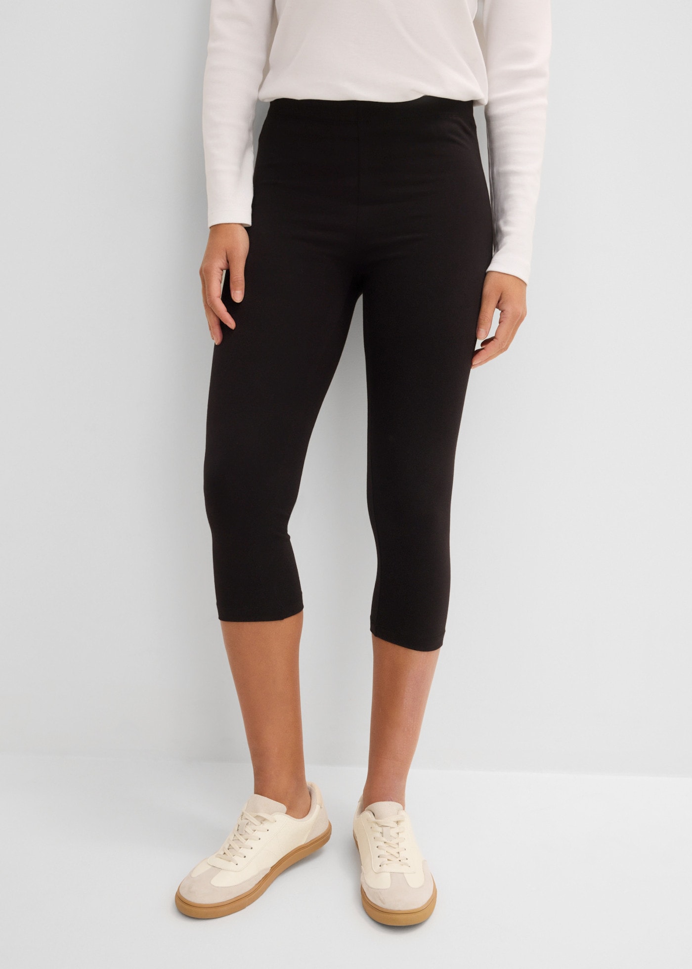 bonprix Caprileggings  Skinny Fit, mit Elasthan-Anteil, im 2er-Pack, in mehreren Grössen