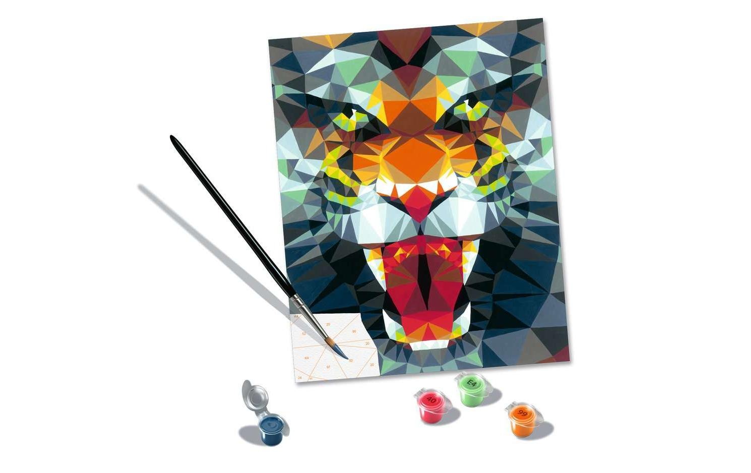 Ravensburger Malen nach Zahlen »MnZ Serie C Polygon Tiger«