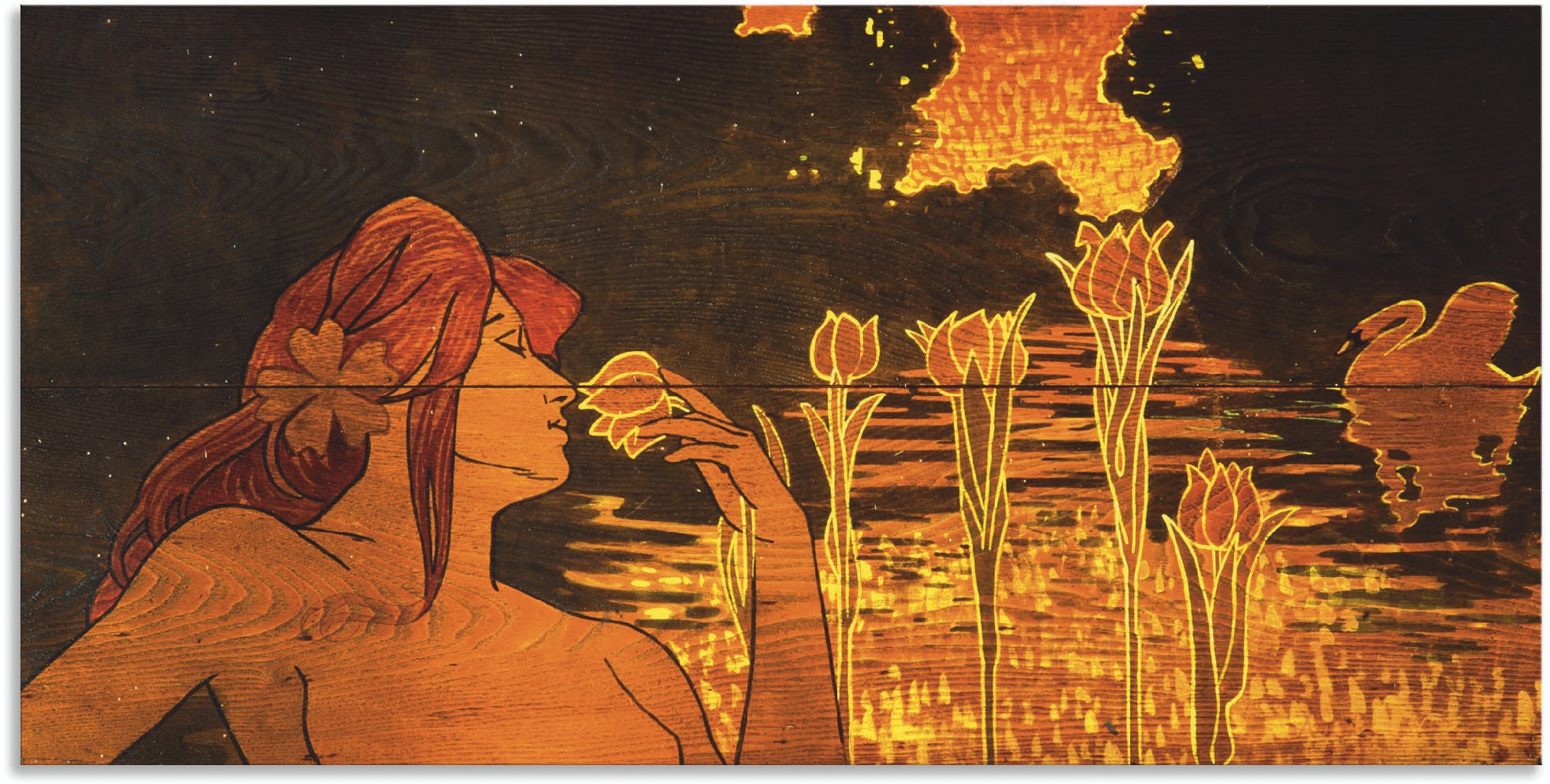 Image of Artland Wandbild »Kreis des Lyzeums, Barcelona II«, Bilder von Frauen, (1 St.), in vielen Grössen & Produktarten - Alubild / Outdoorbild für den Aussenbereich, Leinwandbild, Poster, Wandaufkleber / Wandtattoo auch für Badezimmer geeignet bei Ackermann Ver