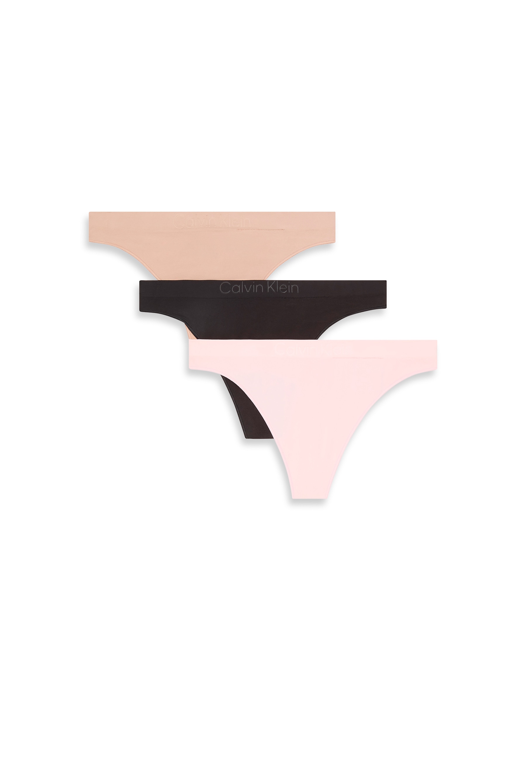 Image of Calvin Klein Underwear Tanga "THONG 3 PK" Packung, 3 Stk. Mit geradem Abschluss