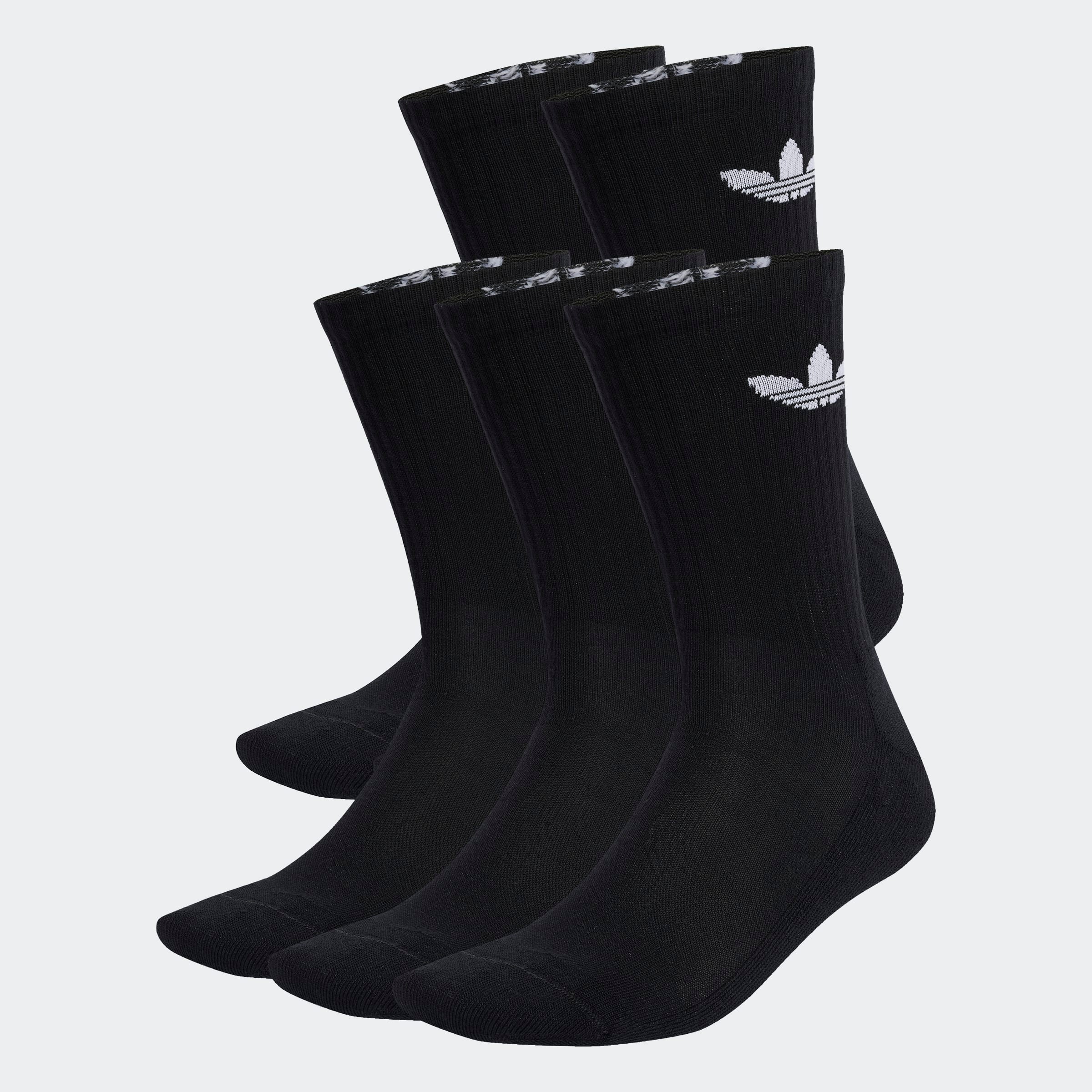 adidas Originals Chaussettes de sport »TREFOIL CUSHION CREW, 6 PAAR« 6 Couple tlg. für Laufen, 6er-Pack, mit Trefoil Logo, wadenlang