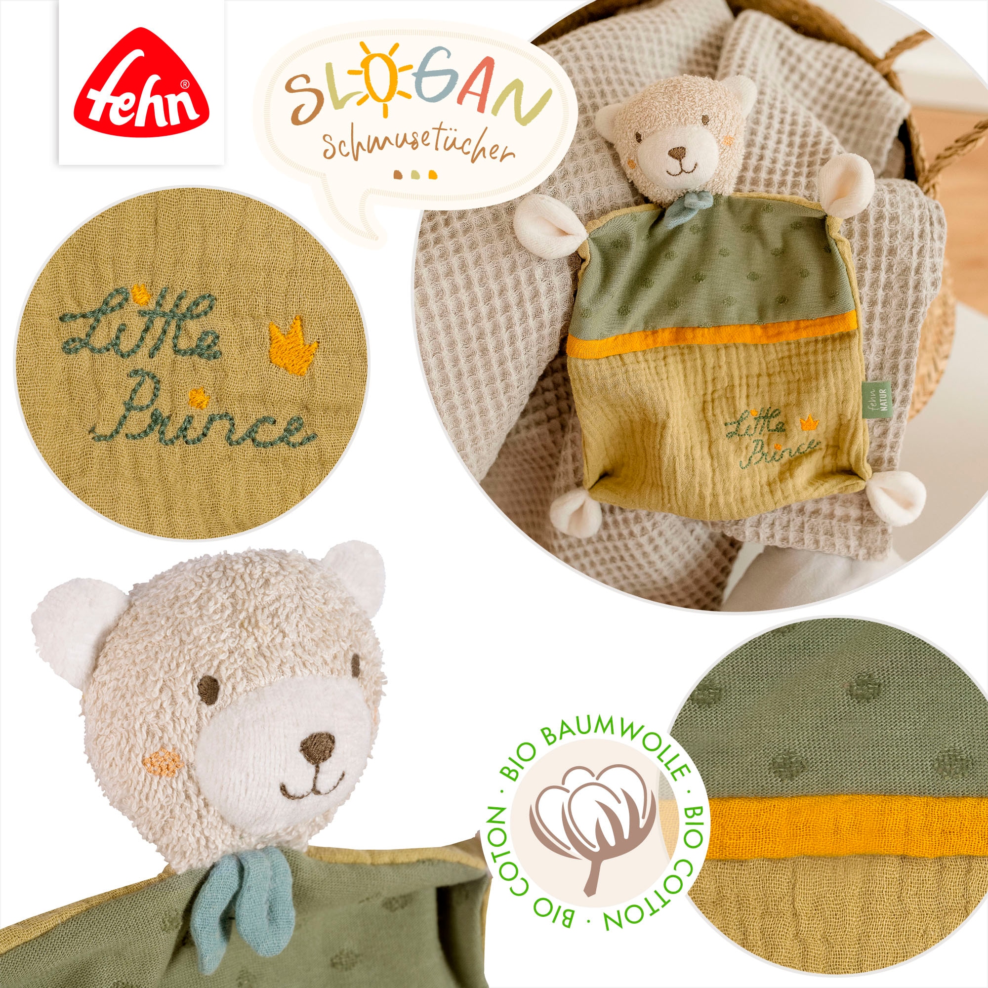 Fehn Schmusetuch »fehnNATUR, Bär "Prince"«