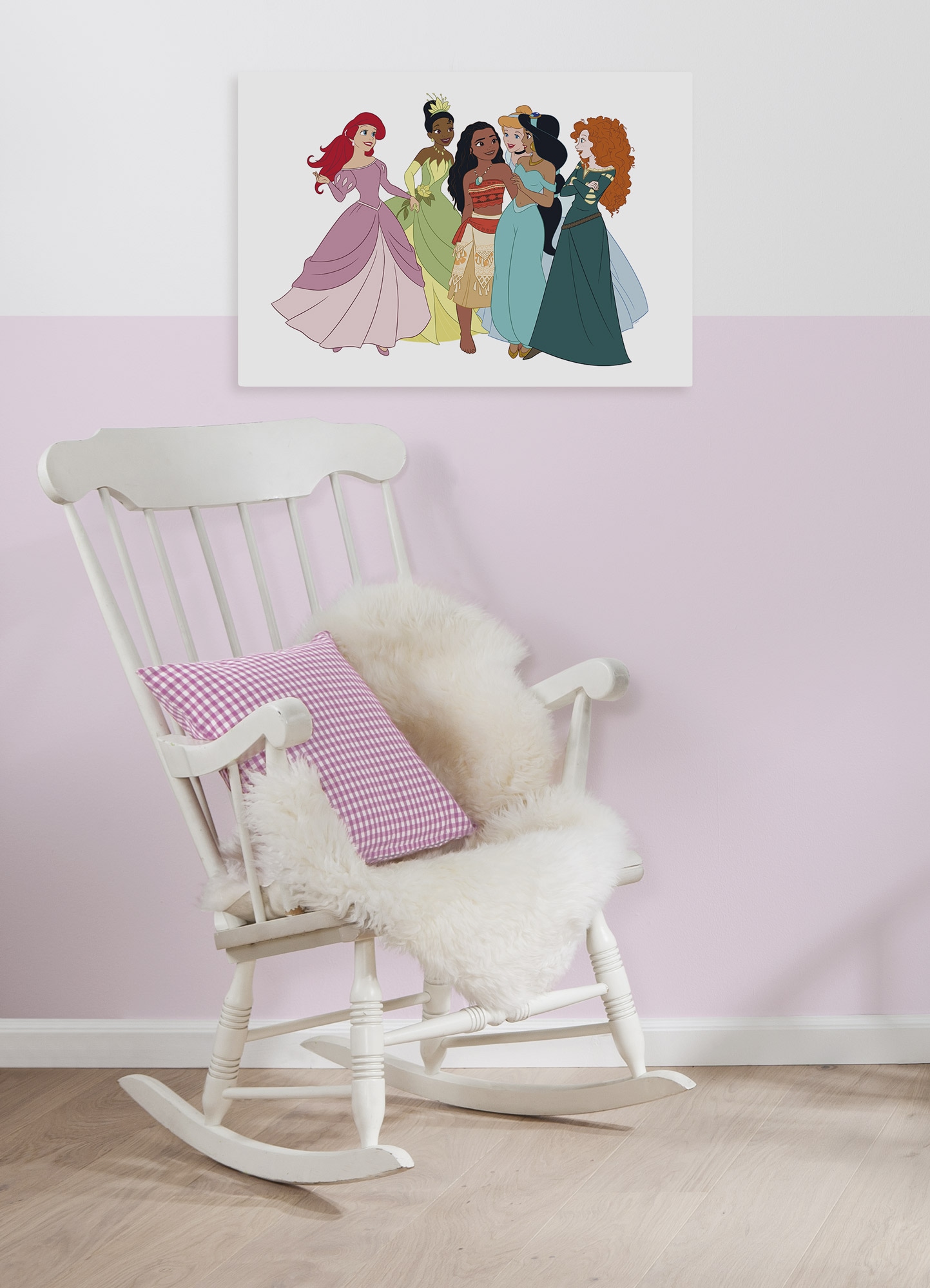 Image of Komar Leinwandbild "Disney Princesses Together" Disney Set, 1 Stk. tlg. 60 x 40 cm (Breite x Höhe) - Kinderzimmer, Dekoration