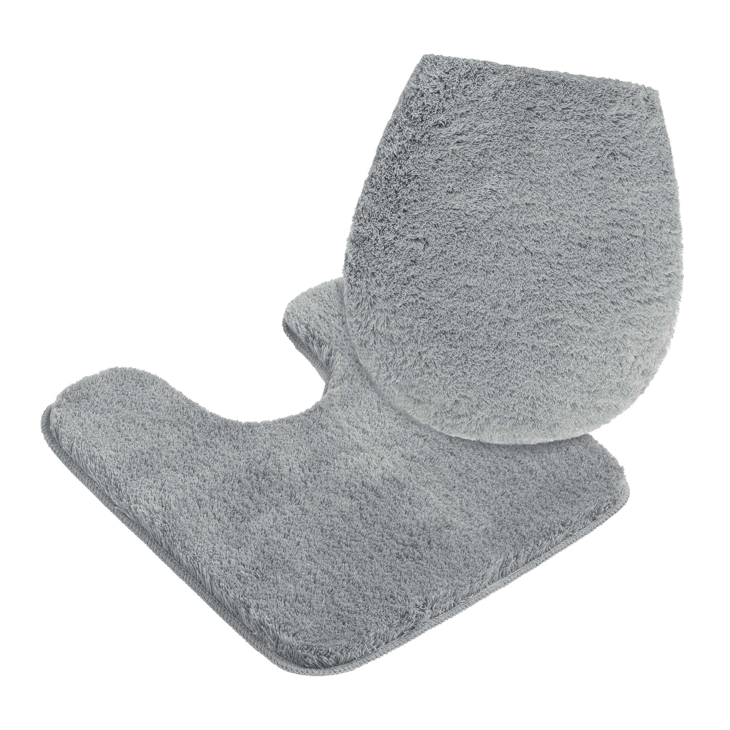 my home Badematte »Merida, Badvorleger, Badezimmer Teppich«, rutschhemmend beschichtet, fussbodenheizungsgeeignet-schnell trocknend-strapazierfähig, Badteppich, Uni Farben, rechteckig, rund & als 2-tlg. Set erhältlich