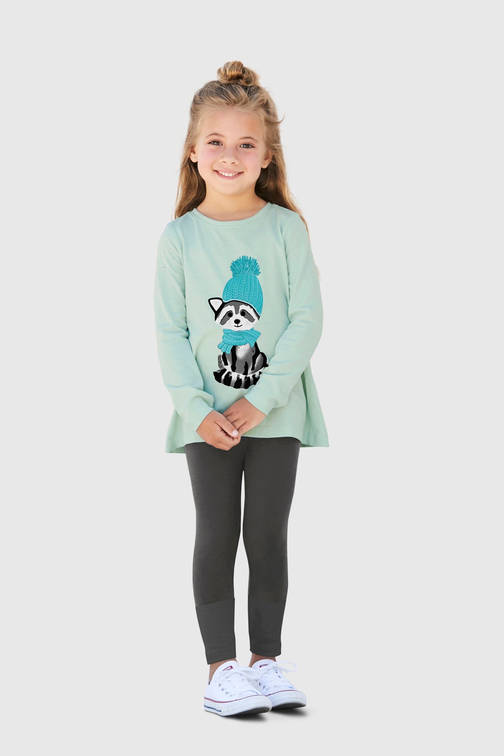 Image of KIDSWORLD Shirt & Leggings, (Set, 2 tlg.), mit Flockdruck-Details bei Ackermann Versand Schweiz