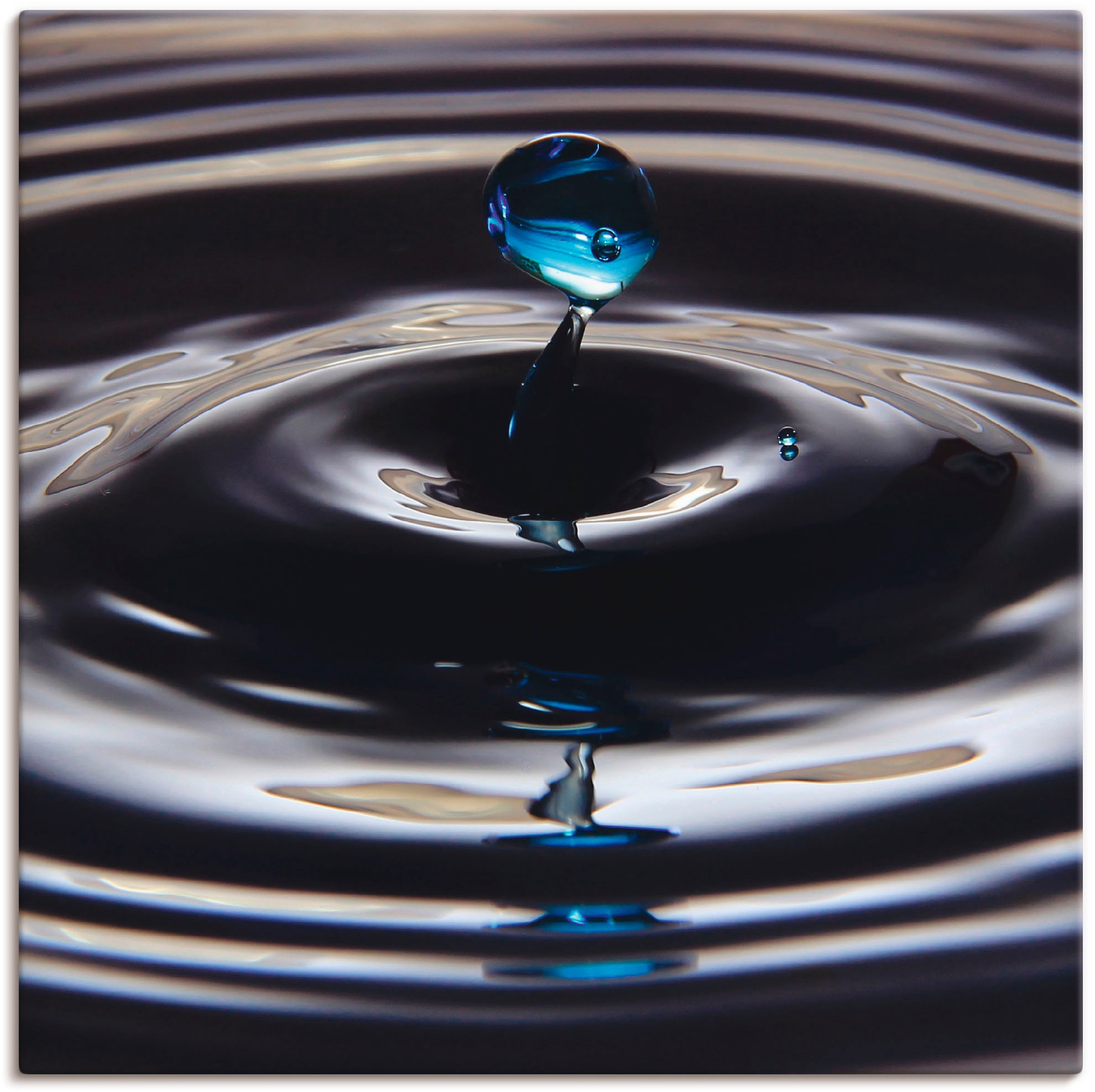 Image of Artland Leinwandbild "Verlorener Tropfen" Zen 1 Stk. tlg. auf Holzrahmen gespannt