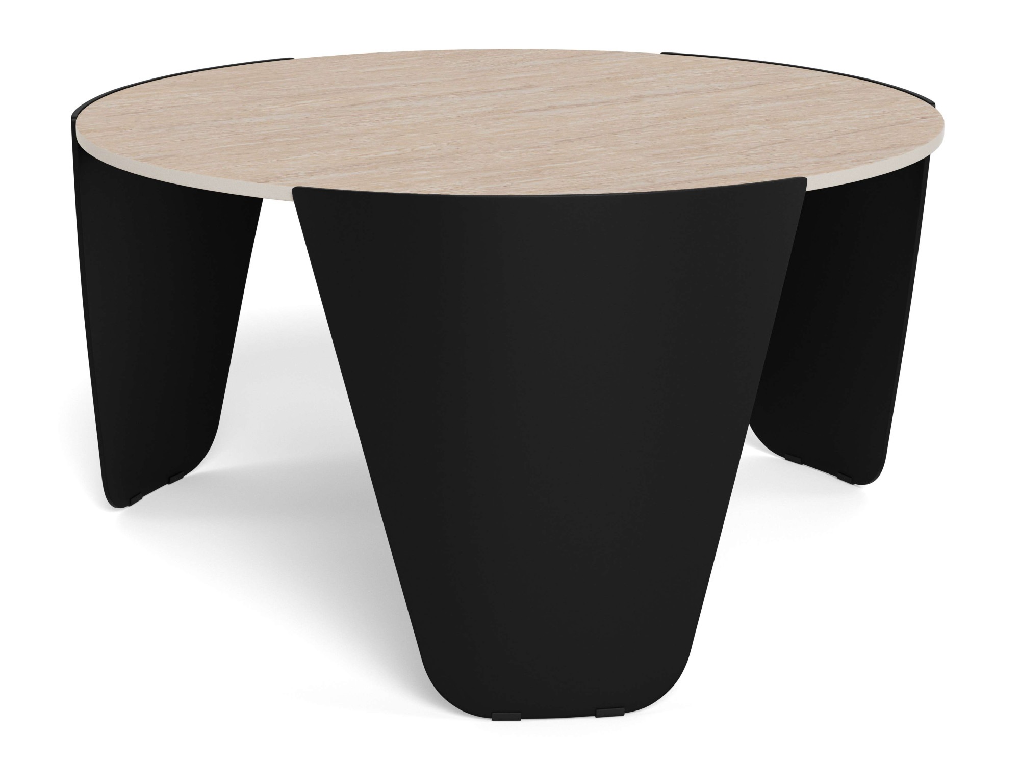 Image of ACTONA GROUP Couchtisch "Altea, Kaffeetisch, Beistelltisch" Tisch, Hellbeige, Ø80x42cm
