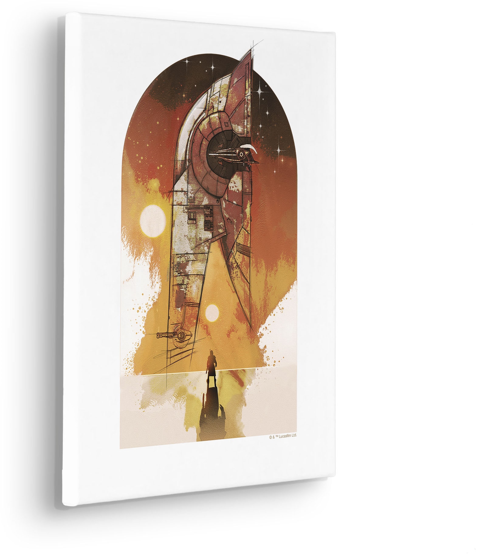 Komar Leinwandbild »Star Wars Boba Fett Starship«, Disney, (1 St.), 30 x 40 cm (Breite x Höhe) - Kinderzimmer, Dekoration
