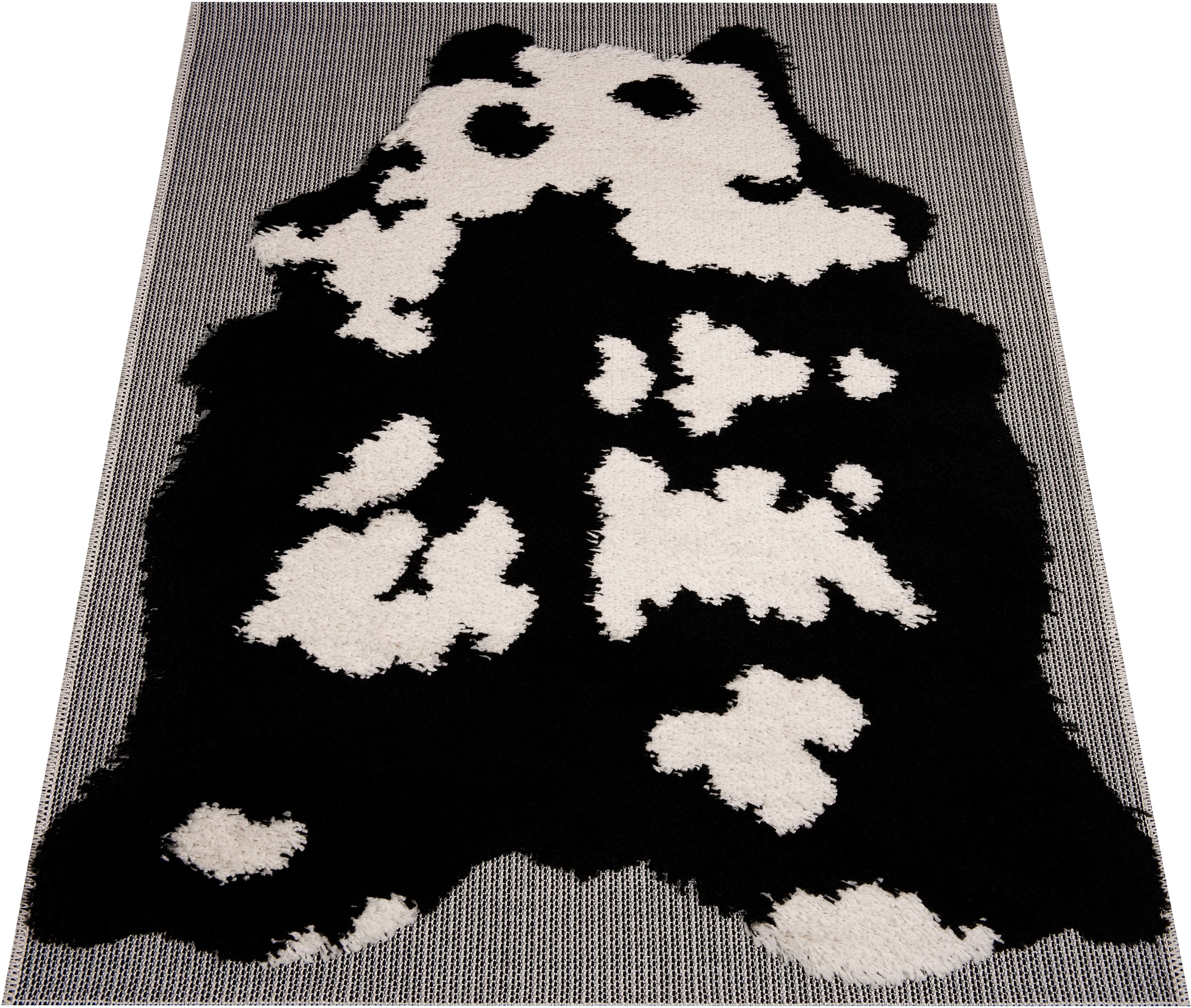 Image of Zala Living Kinderteppich »Panda Shadow«, fellförmig, 35 mm Höhe, Spielunterlage, Hoch-Tief-Struktur bei Ackermann Versand Schweiz