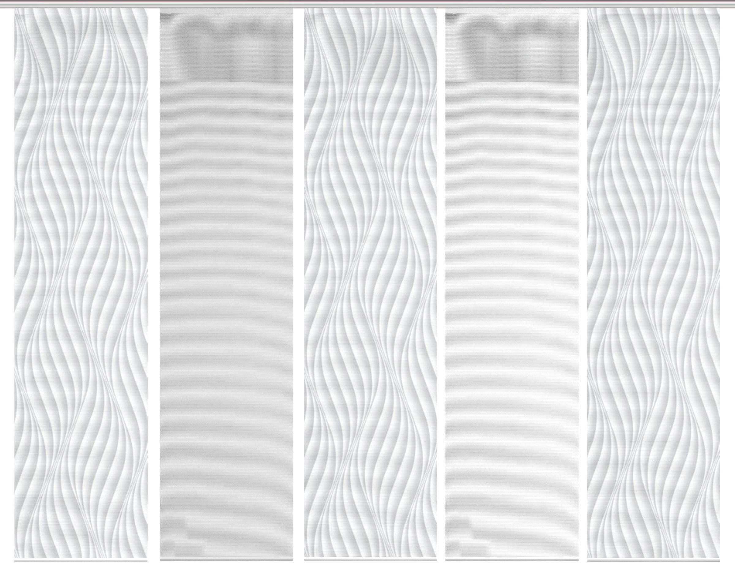Image of Vision S Schiebegardine »5ER SET WAVE«, (5 St.), HxB: 260x60, Schiebevorhang 5er Set Digitaldruck bei Ackermann Versand Schweiz