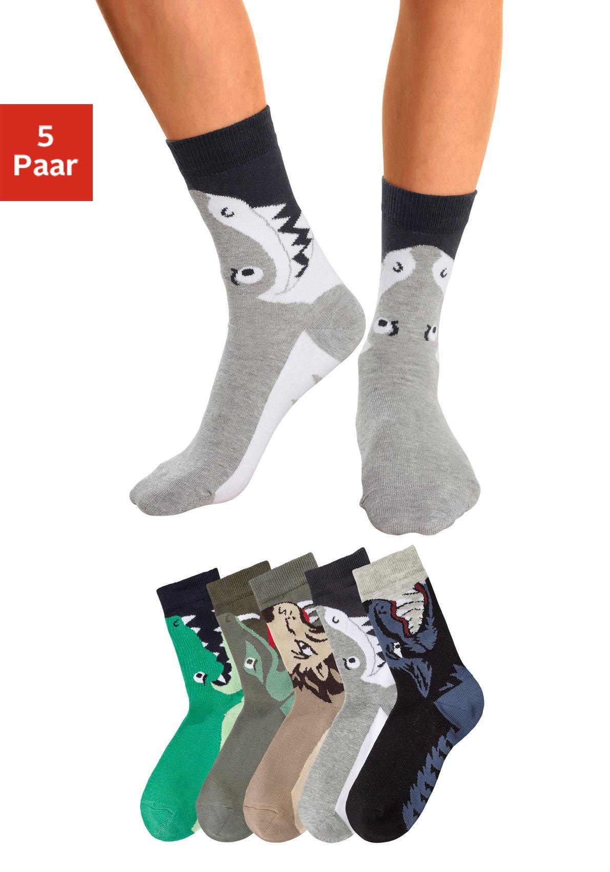 Image of Socken Packung, 5 Stk. tlg. mit Tiermotiven