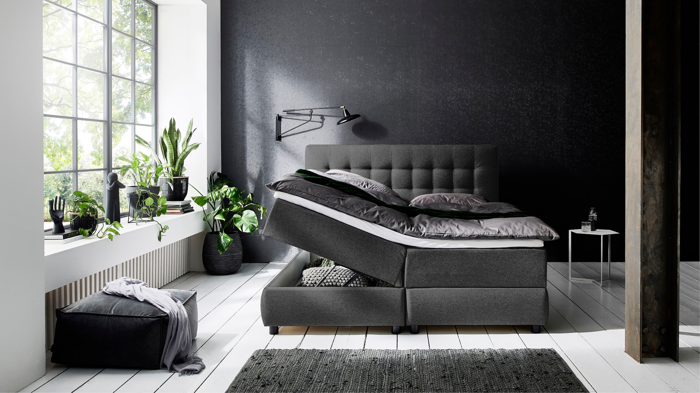 ATLANTIC home collection Boxbett »LILO«, inkl. Bettkasten und Topper