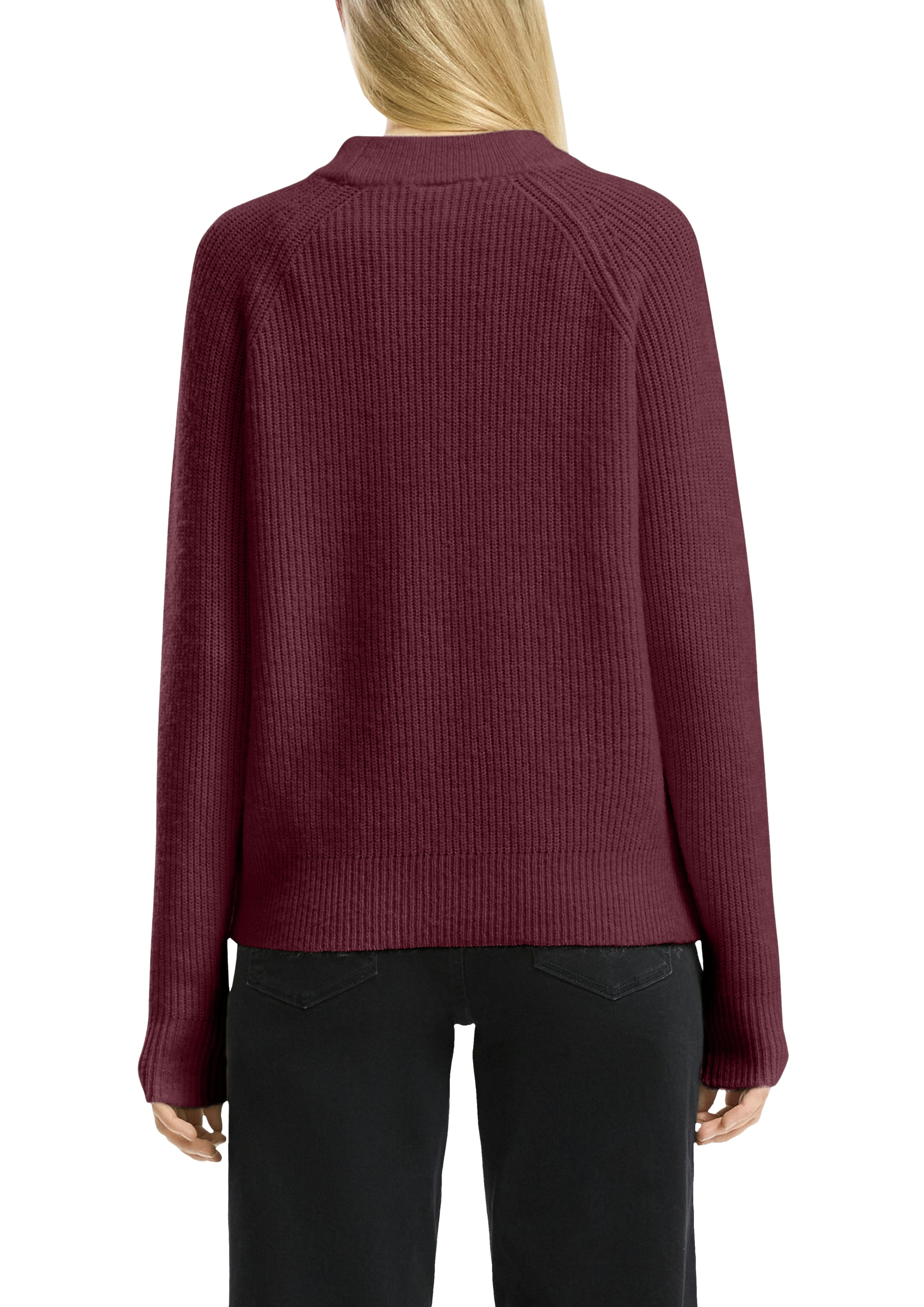QS Strickpullover mit Stehkragen