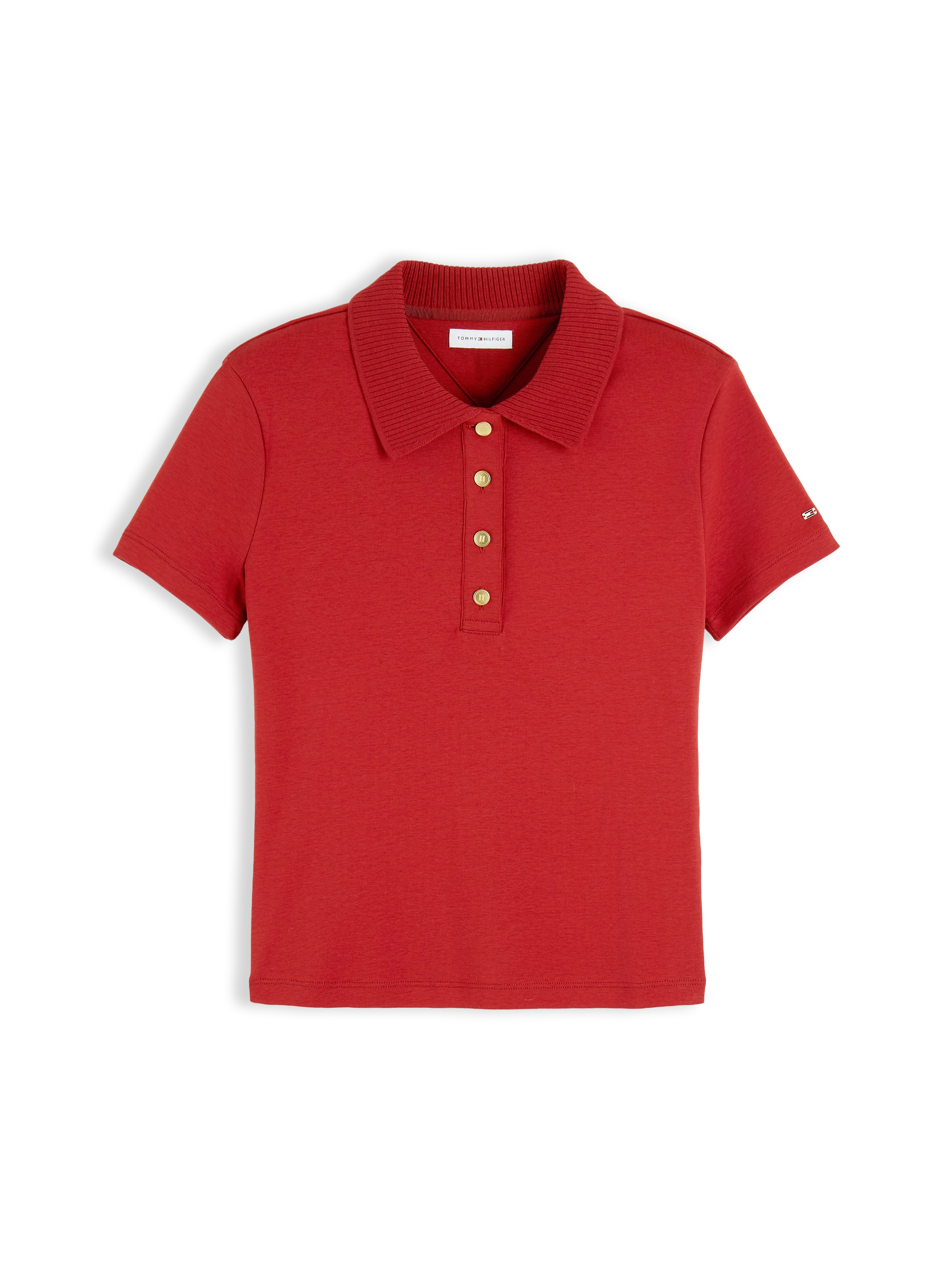 Tommy Hilfiger Polo »GOLD BUTTON REG S/S POLO« Baumwolle