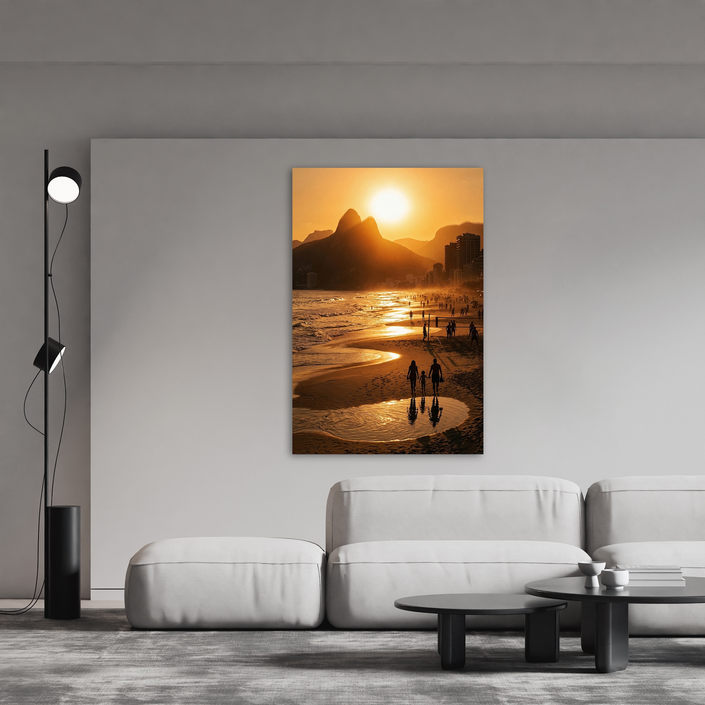 Image of queence Acrylglasbild "Abendsonne am Wasser" Bilder vom Sonnenuntergang & -aufgang Foto Sonnenuntergang 1 Stk. tlg. Wandbild Wohnzimmerdeko Urlaubsmotiv
