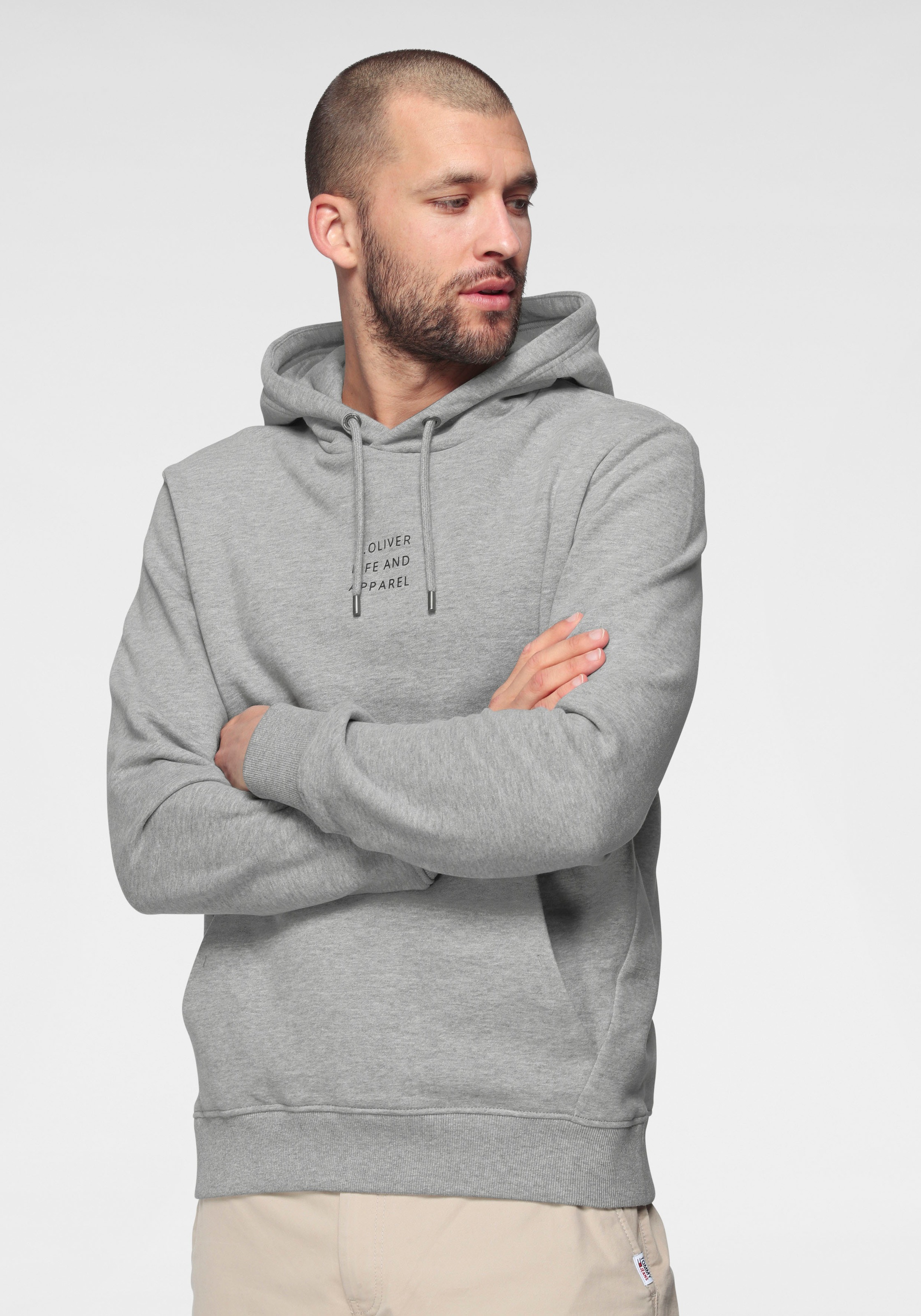 Image of s.Oliver Kapuzensweatshirt, mit Logoprint bei Ackermann Versand Schweiz