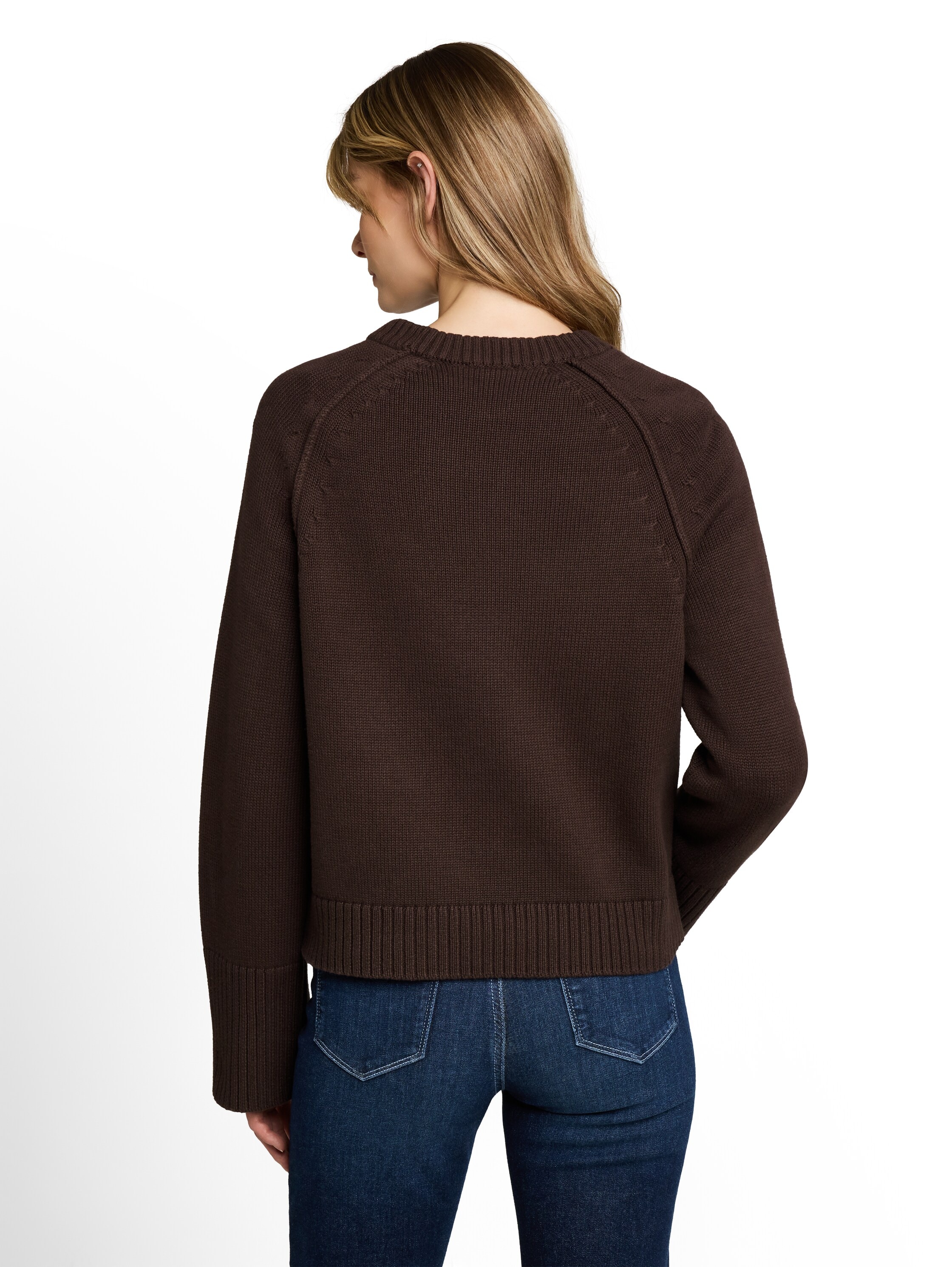 TOM TAILOR Pull en tricot »Loose« avec col rond / coton / coupe ample