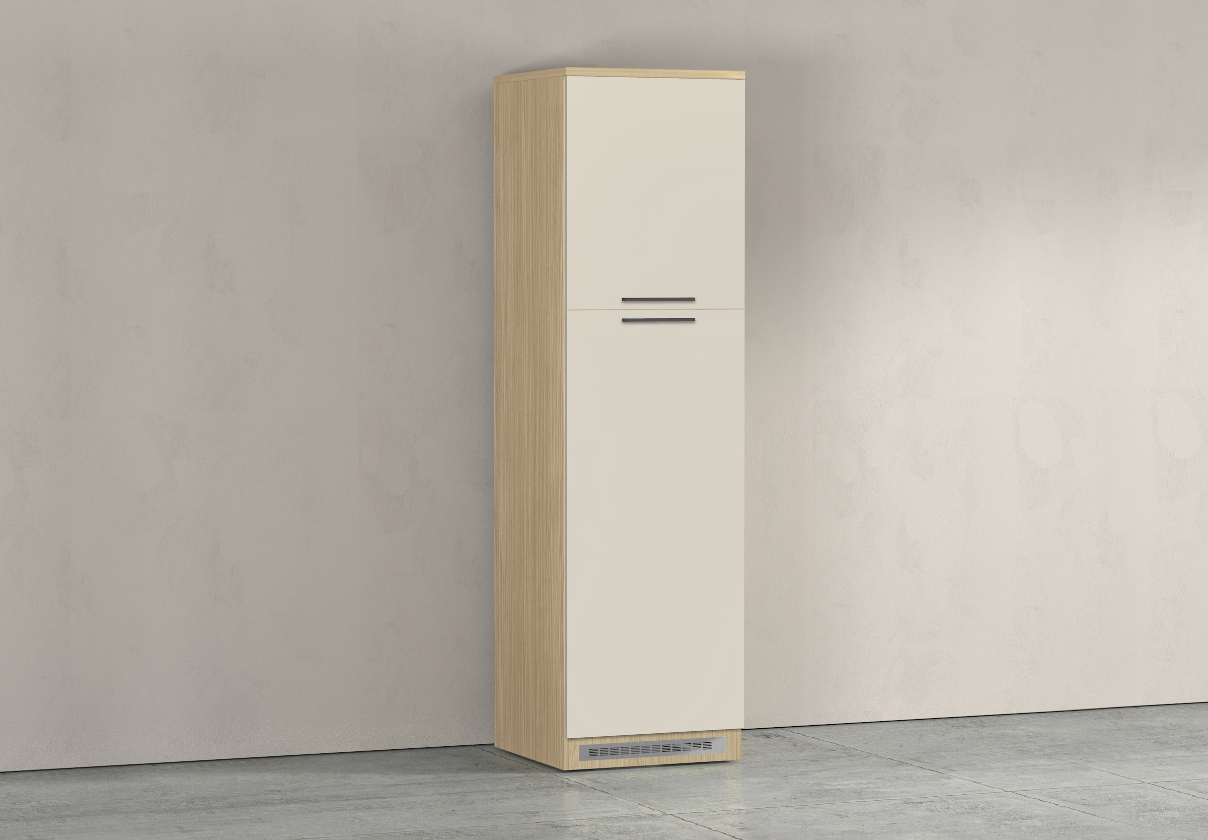 KOCHSTATION Kühlumbauschrank »Luna, Kühlschrank-Umbau, Einbauschrank für Kühlschrank, Made in Italy« B/T/H: 60×60×214,5 cm, für zwei Kühlschrankhöhen vorbereitet