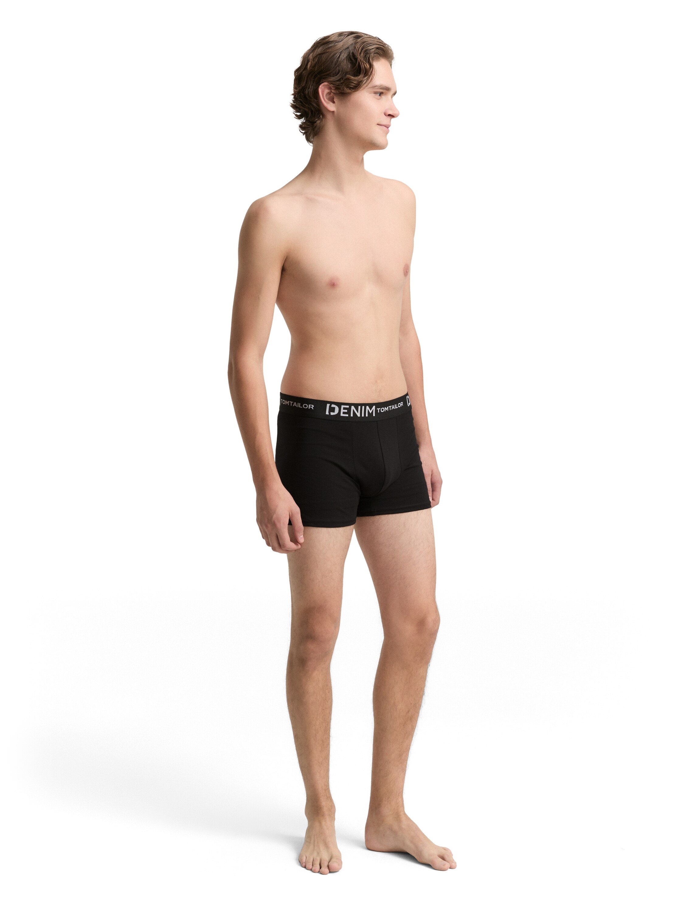TOM TAILOR Denim Boxers Paquet, 3 cuis mit Logo-Stretchbund