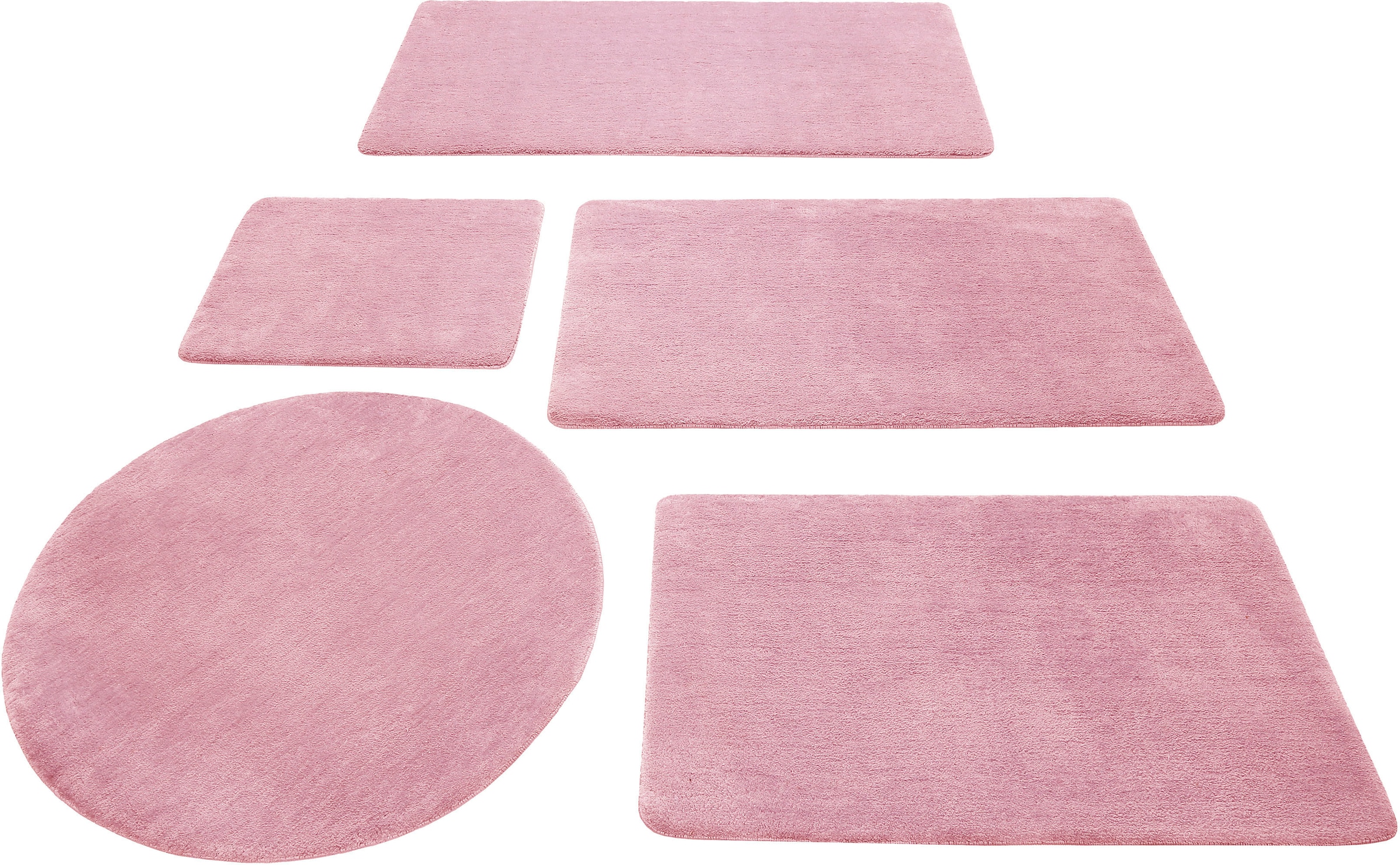 Image of Wecon home Basics Badematte "Joris" Höhe 20 mm rutschhemmend beschichtet strapazierfähig waschbar, viele Grössen, Badezimmerteppich, uni
