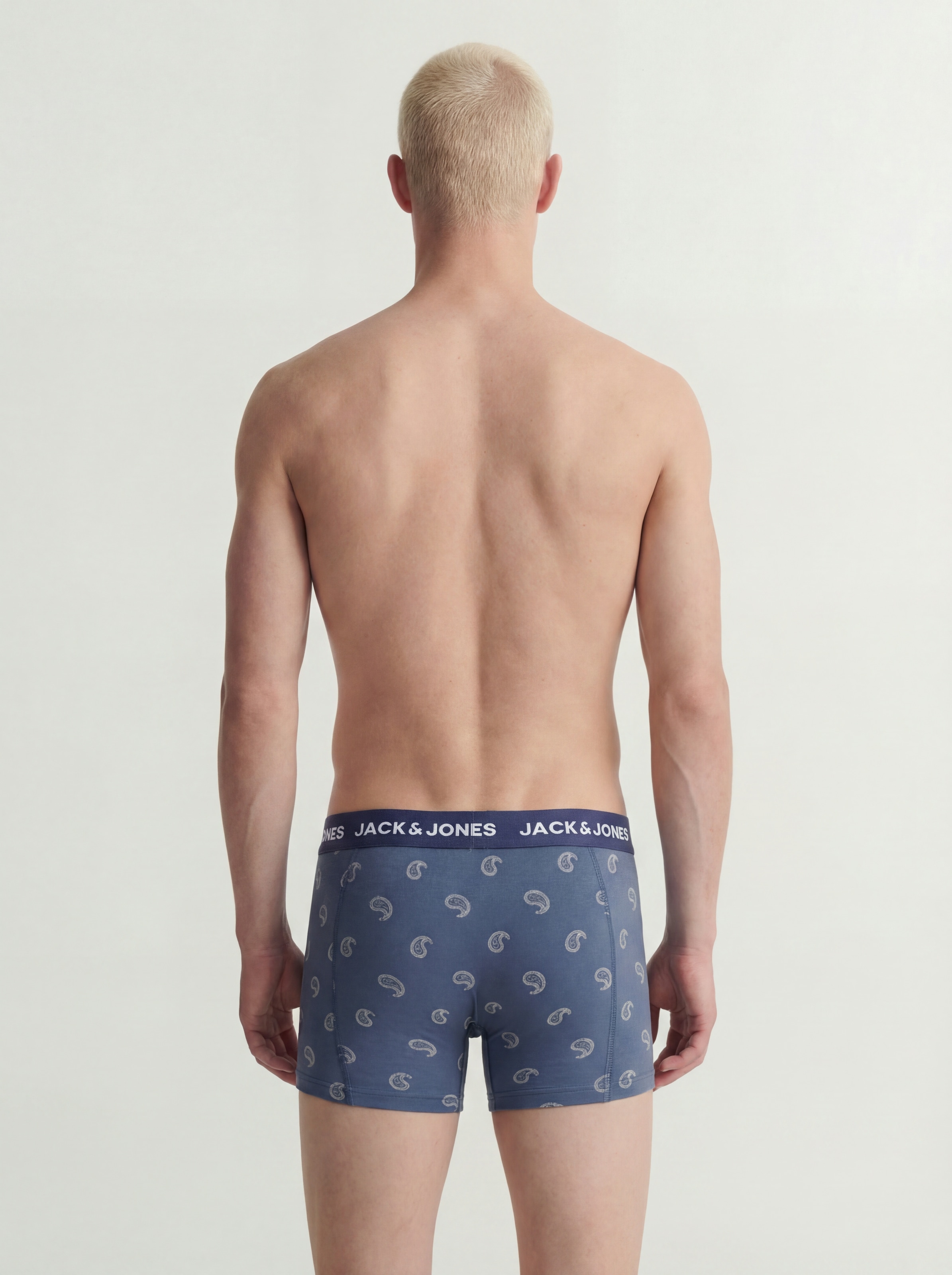 Jack & Jones Tronc »JACCENTRAL TRUNKS 3 PACK SN« Paquet, 3 cuis mélange de coton, ceinture élastique