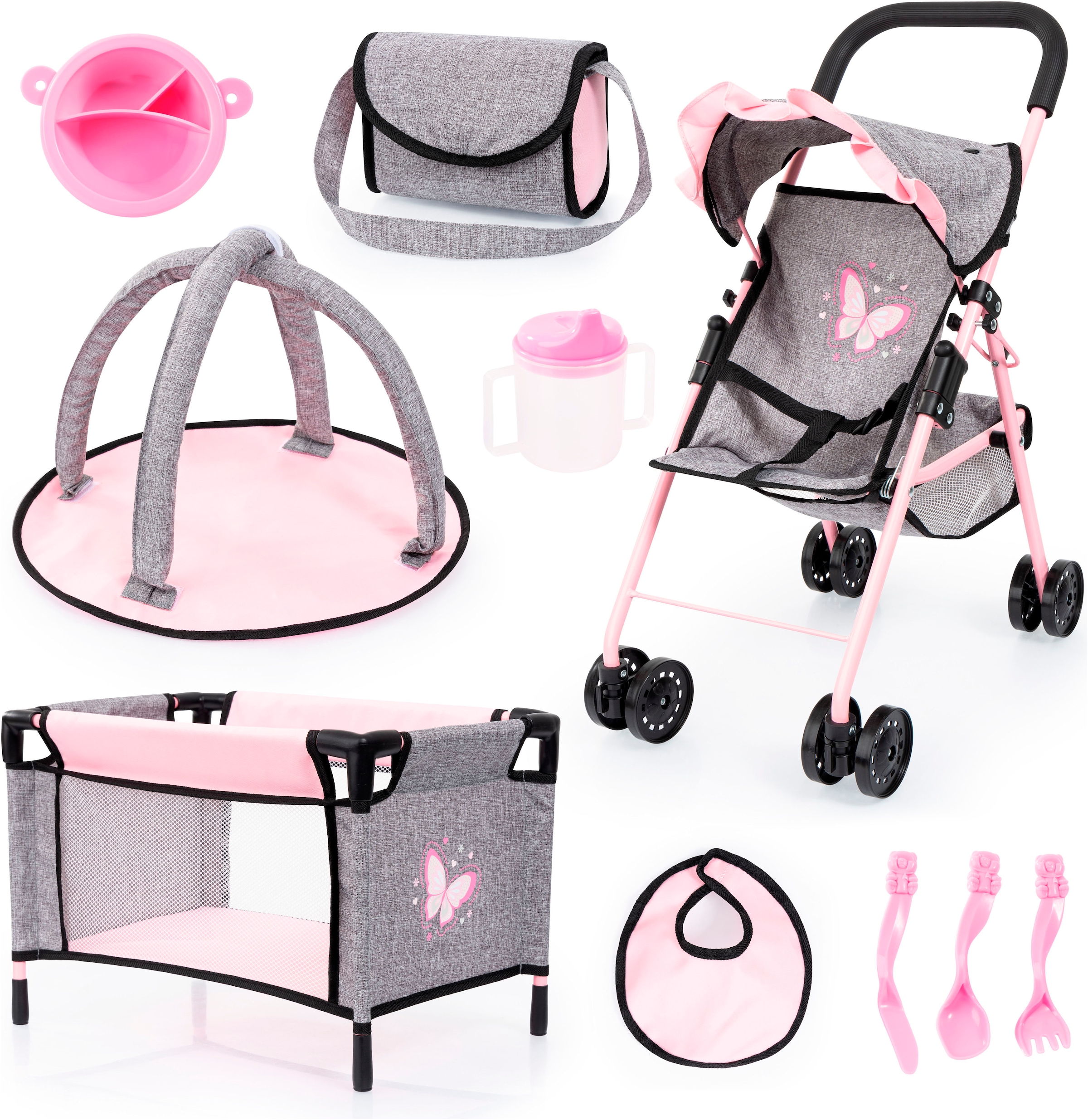 Image of Bayer Puppenbuggy "Set mit Reisebett"