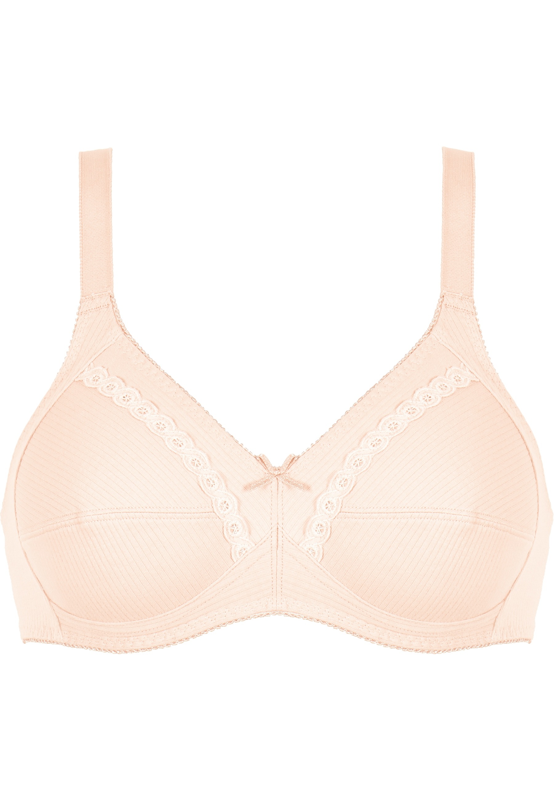 Image of Naturana Soft-BH "Classics" 2er Pack, feminin, bequem, breite Träger, ohne Bügel, dekorative Schleife