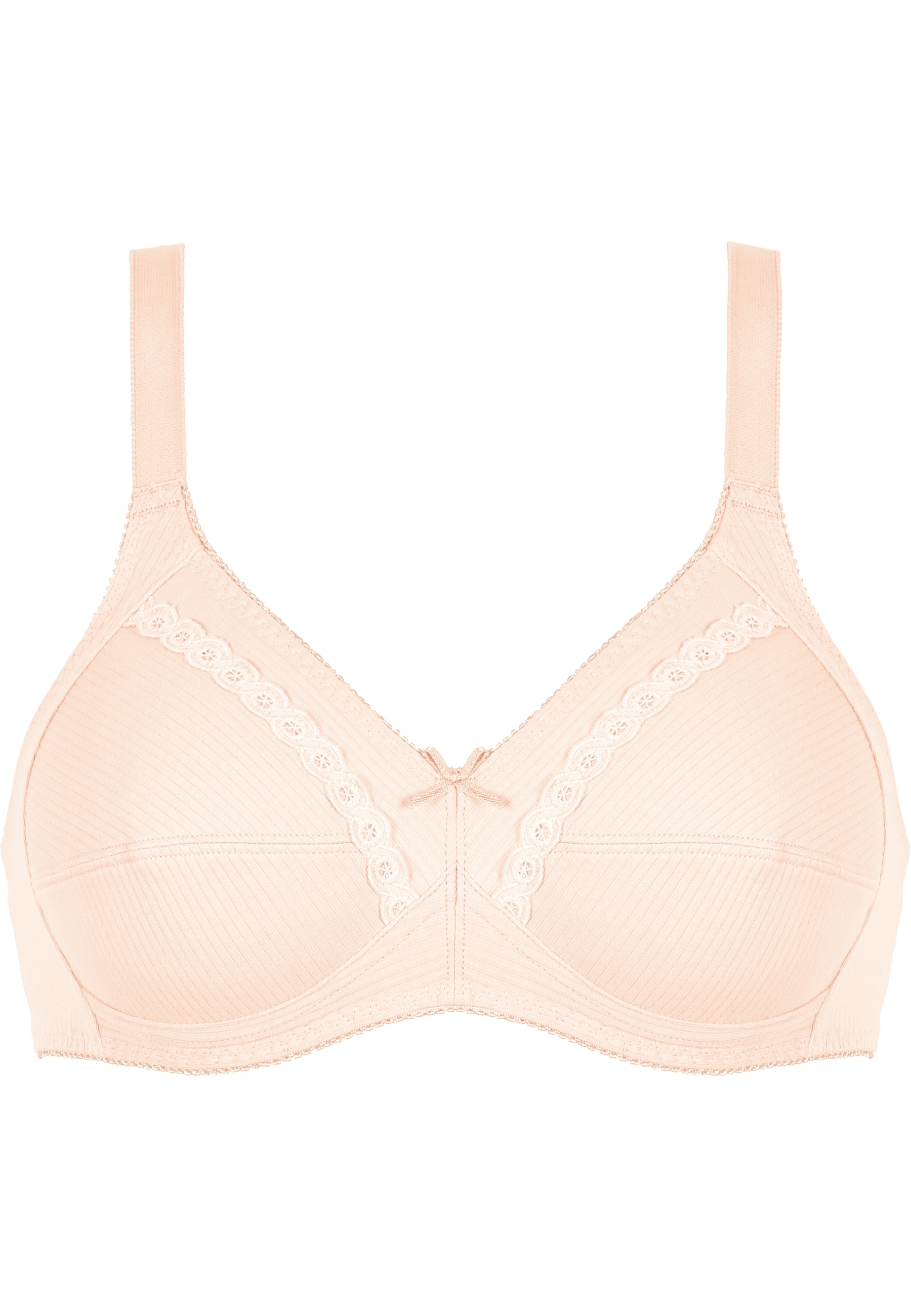 Image of Naturana Soft-BH "Classics" feminin, bequem, breite Träger, ohne Bügel, dekorative Schleife