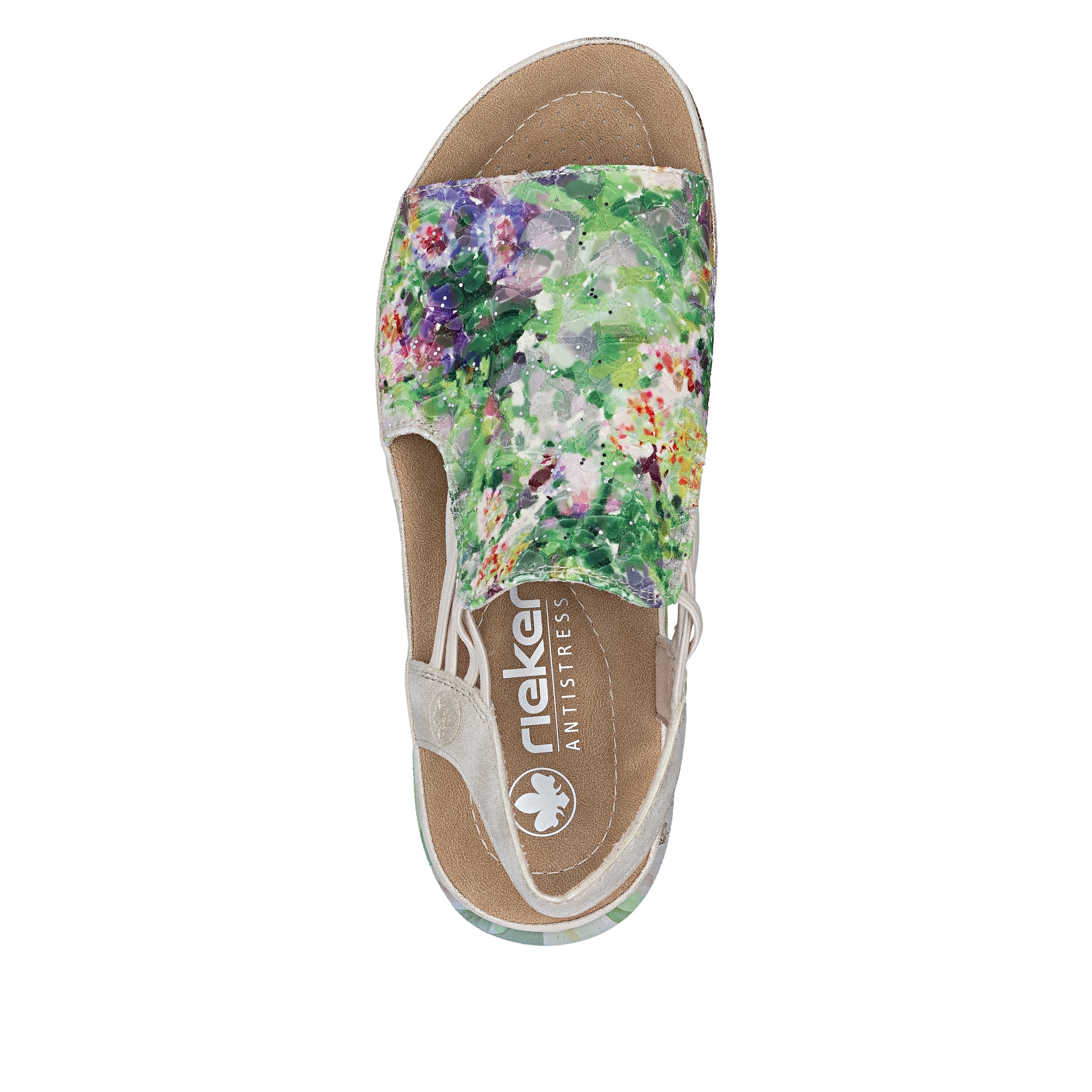 Rieker Sandale  Chaussure d'été, chaussure à enfiler avec élastiques latéraux pour un bon maintien
