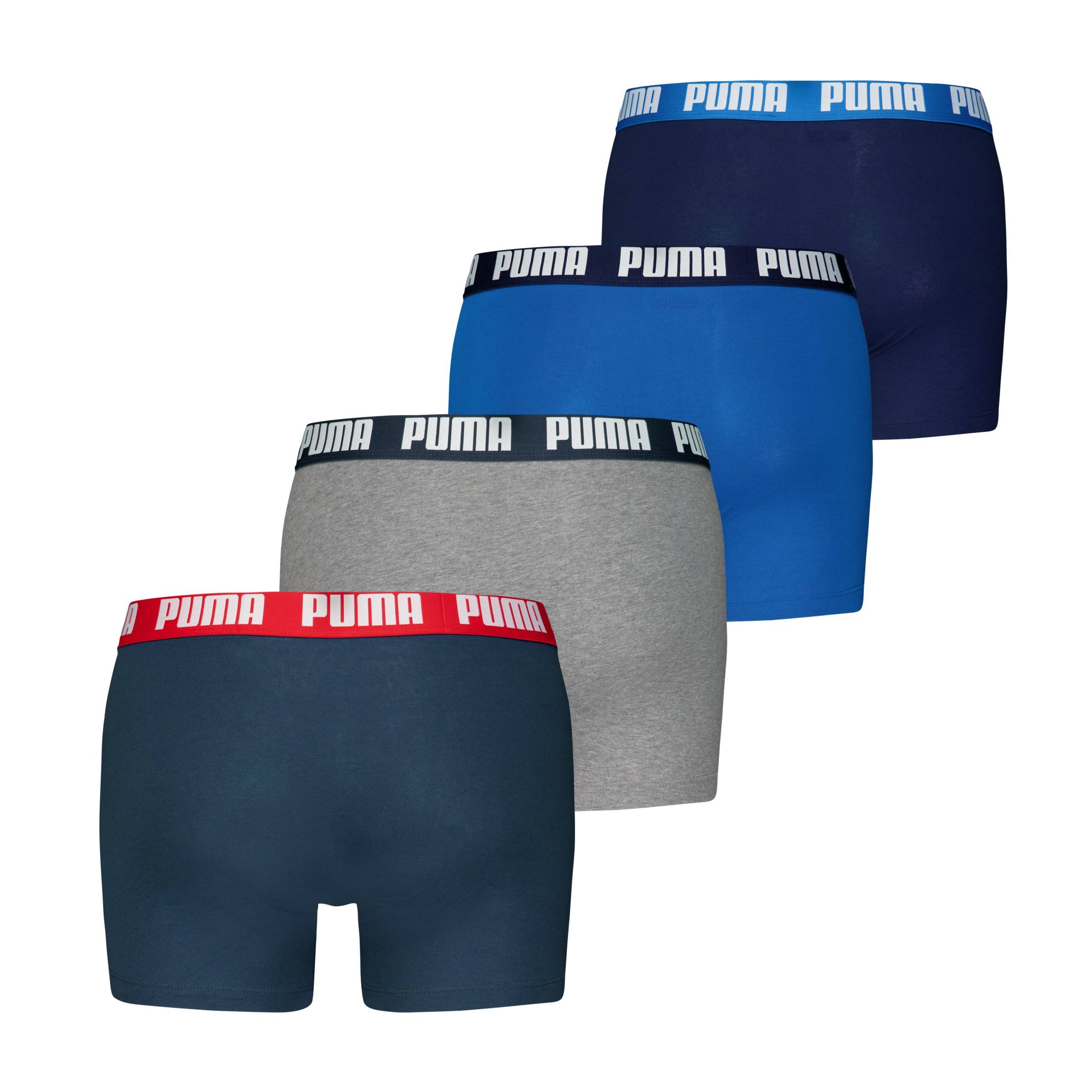 PUMA Boxers »PUMA MEN EVERYDAY BOXER 4P ECOM« Paquet, 4er Pack,  mit breitem Logo-Webbund