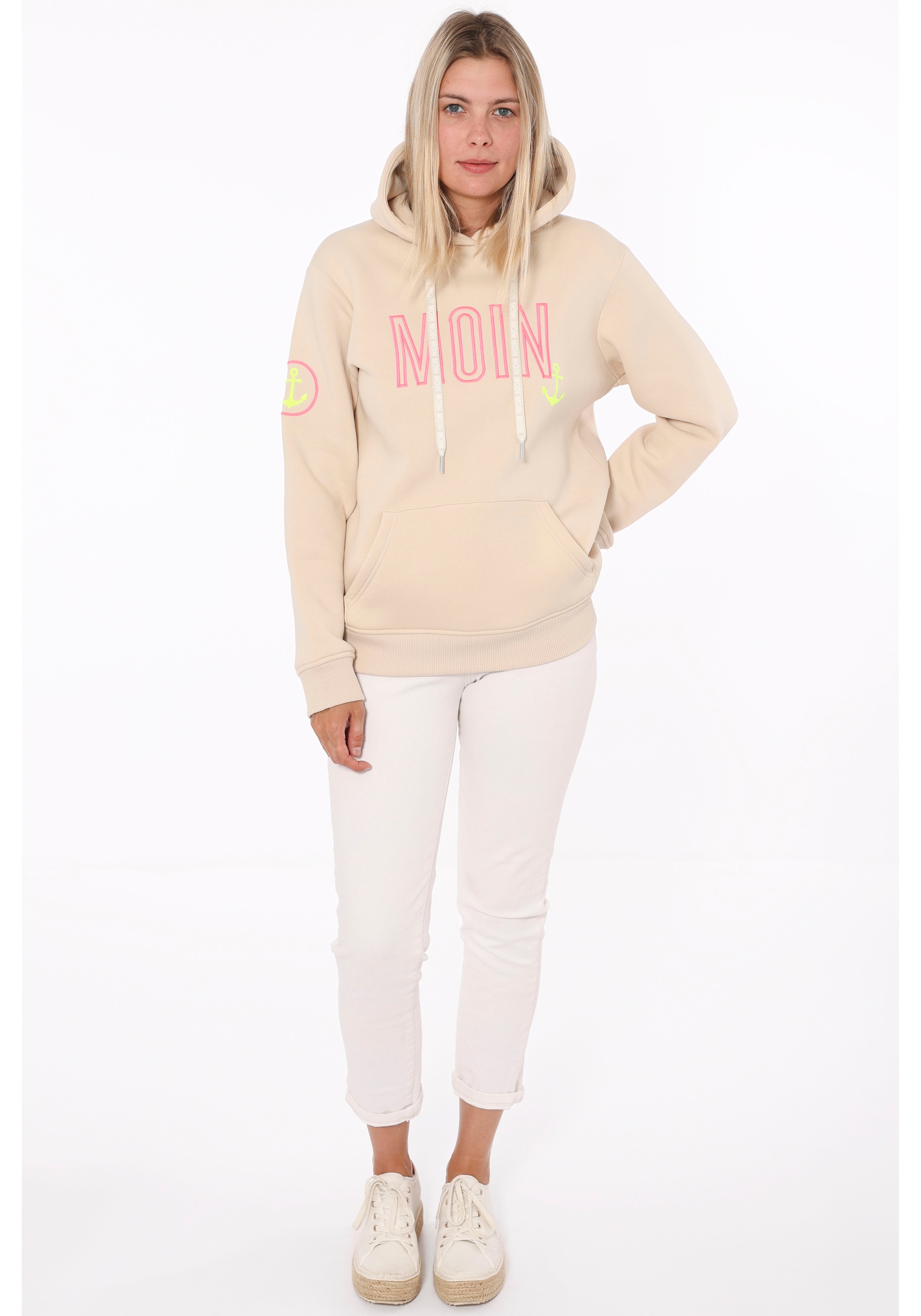Image of Zwillingsherz Hoodie "Limited Edition", Langarm, Kapuze, Anker Motiv, exklusiv bei Otto