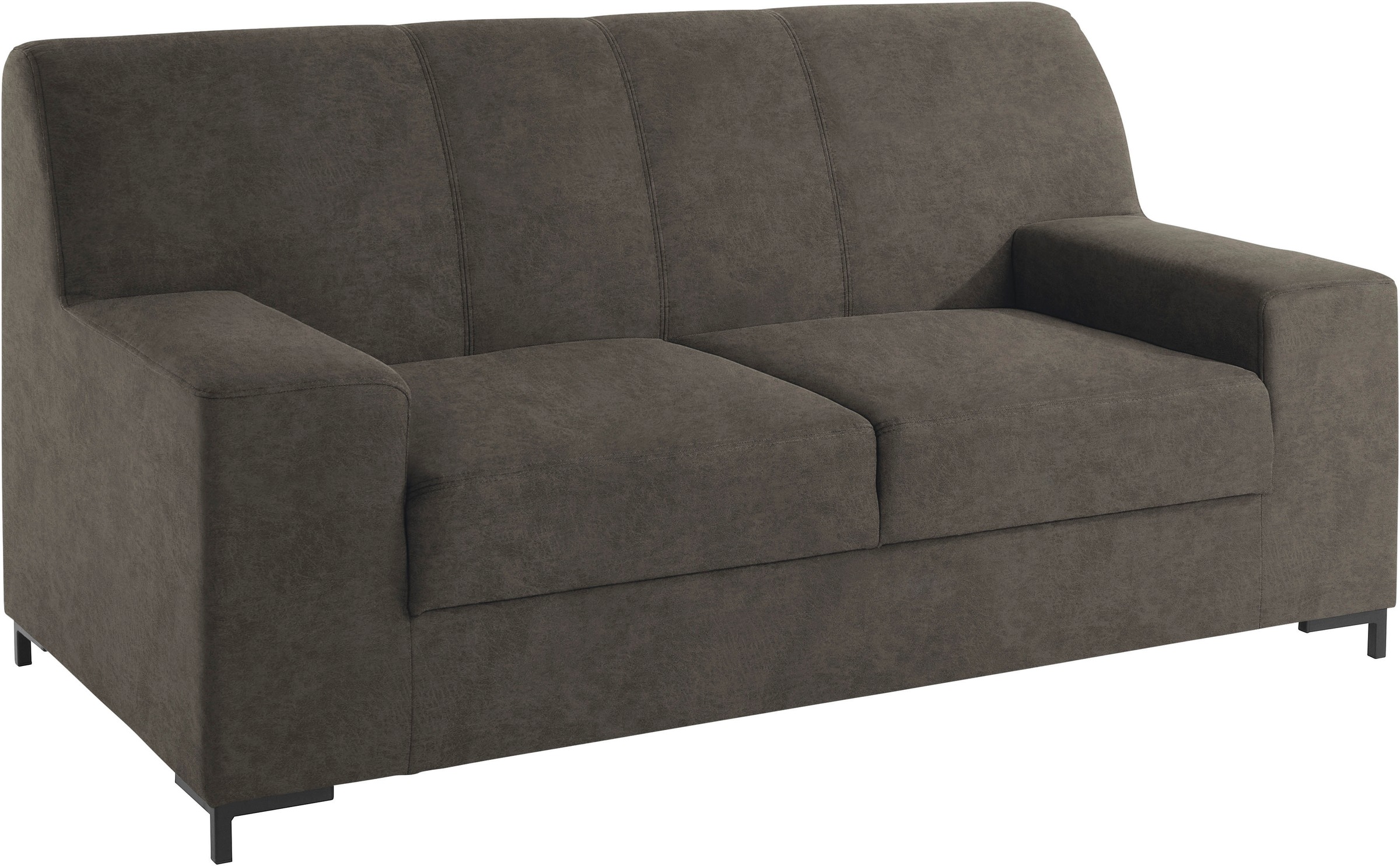DOMO collection 2-Sitzer »Ledas kubisch und komfortabel, flache Armlehnen, eleganter Fuss,«, Breite 170cm, in vielen Farben erhältlich