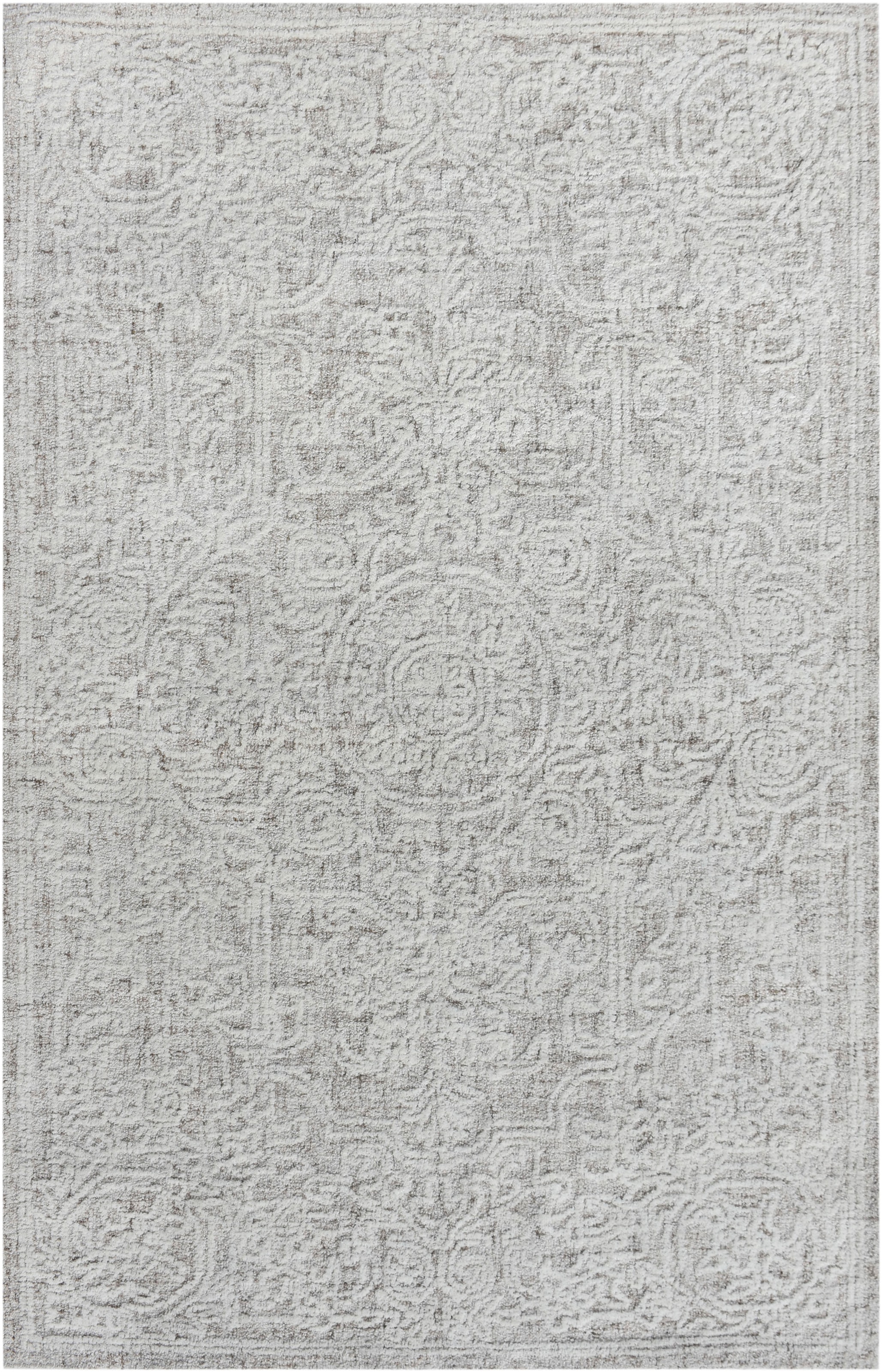 my home Wollteppich »Umea, handgefertigt, Wolle, Hoch-Tief-Struktur« rechteckig 14 mm Höhe einfarbig, Wolle, Teppich, Wohnzimmer, Schlafzimmer, Esszimmer