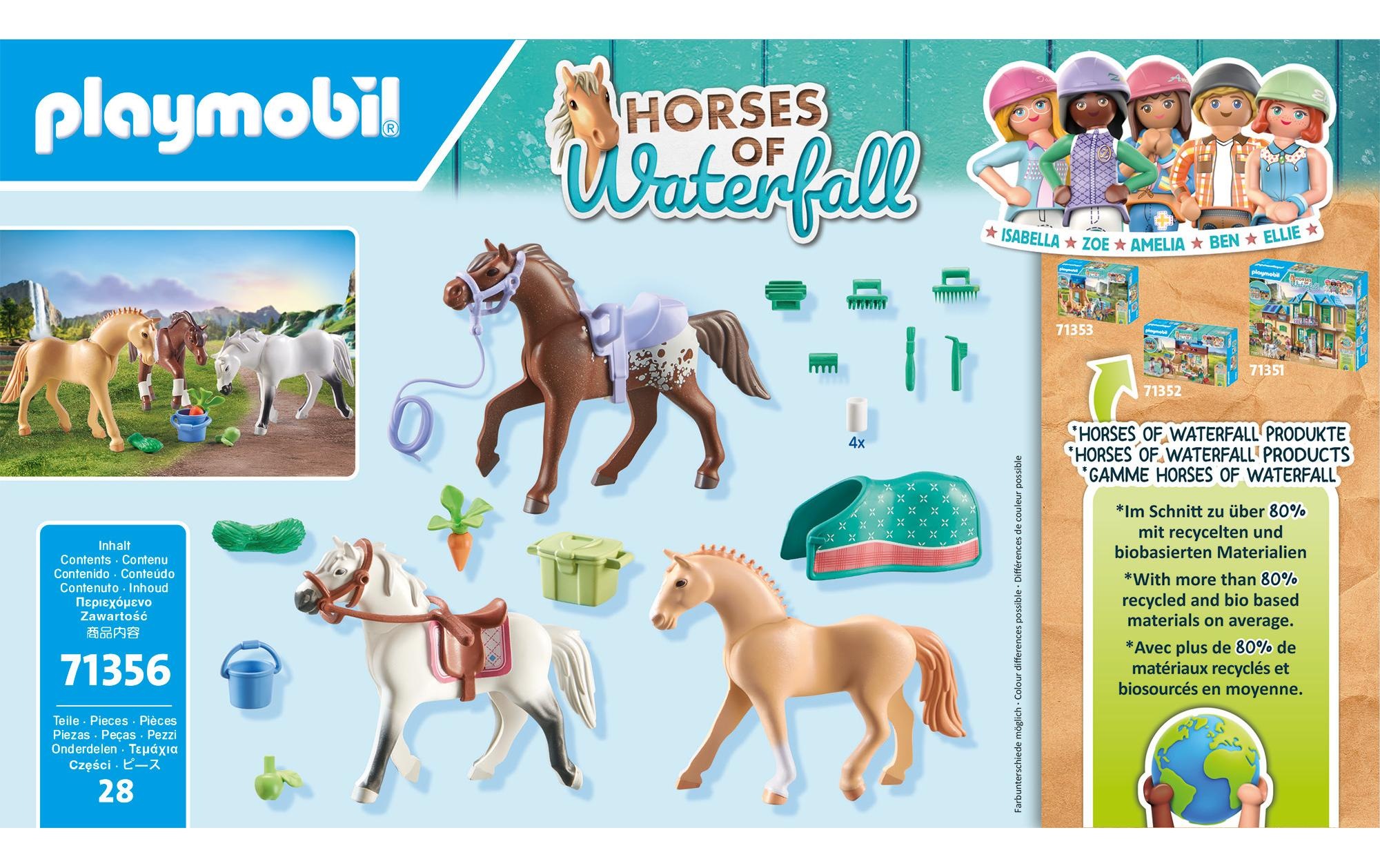 Playmobil® Spielbausteine »Horses of Waterfall Morgan Quarter & Shagya Araber 71356«