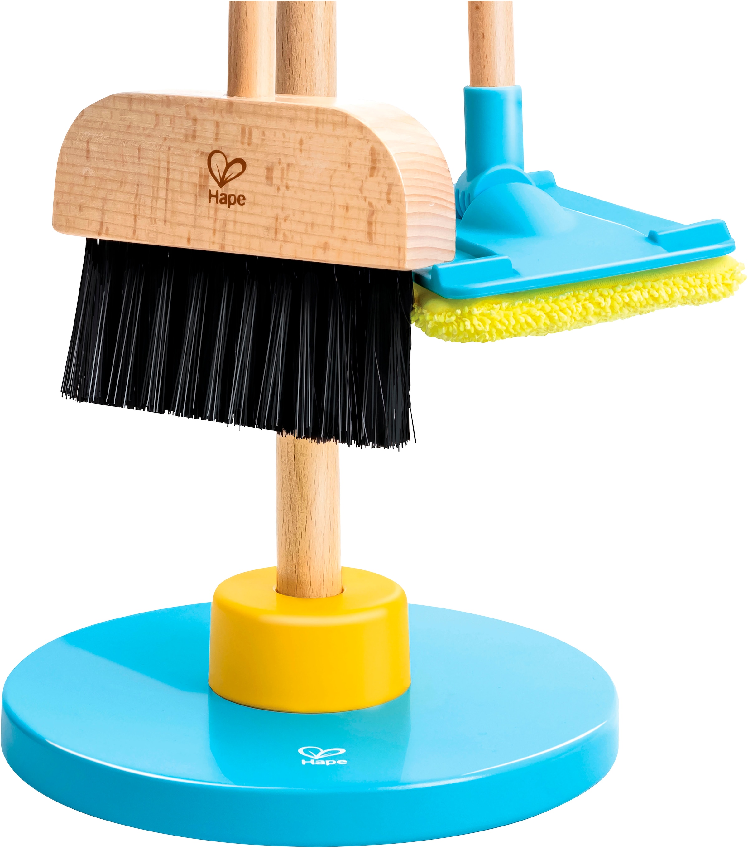 Hape Balai pour enfants »Spielzeug-Putzset mit Ordnungsständer«