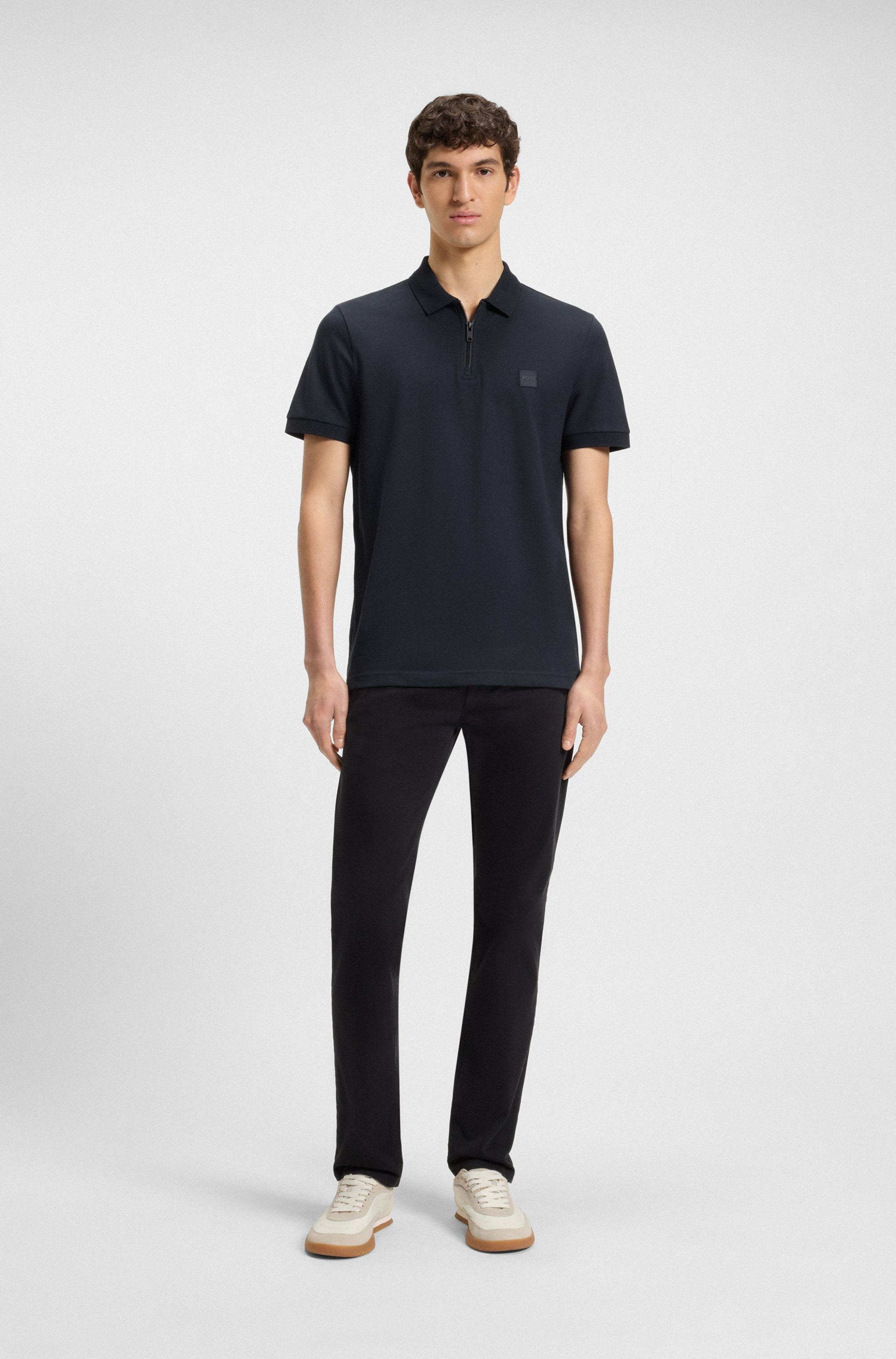 BOSS ORANGE Poloshirt »Passerzip«, mit Polokragen