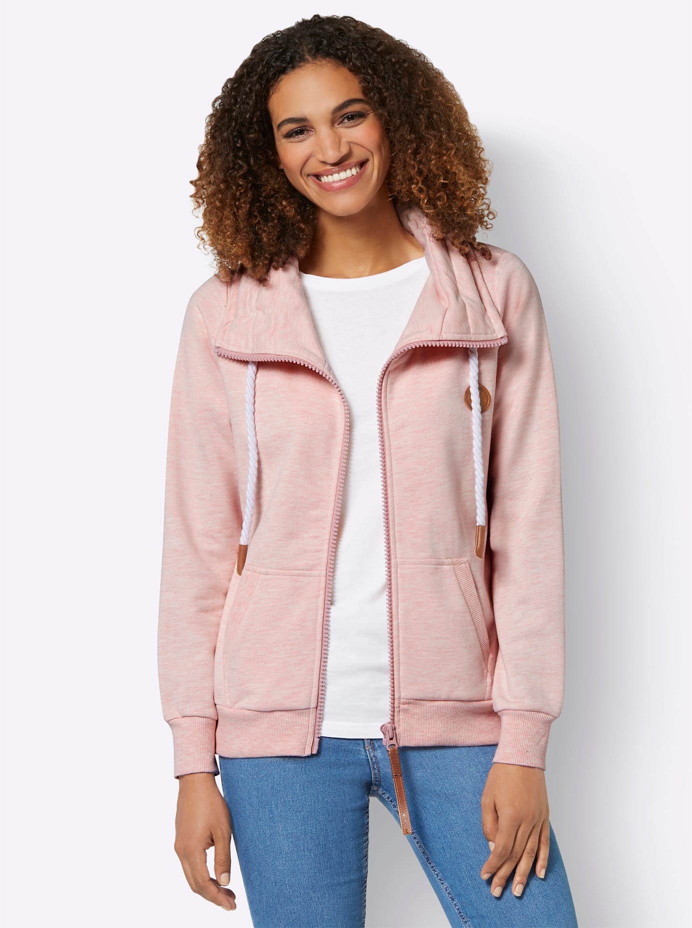Casual Looks Shirtjacke »Sweatjacke«, (1 tlg.)