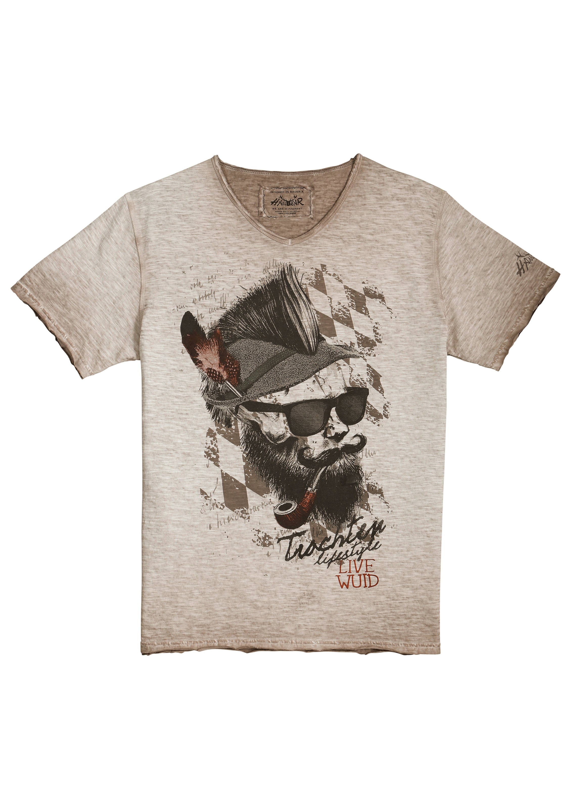 Image of Hangowear Trachtenshirt, Herren, im Used-Look bei Ackermann Versand Schweiz