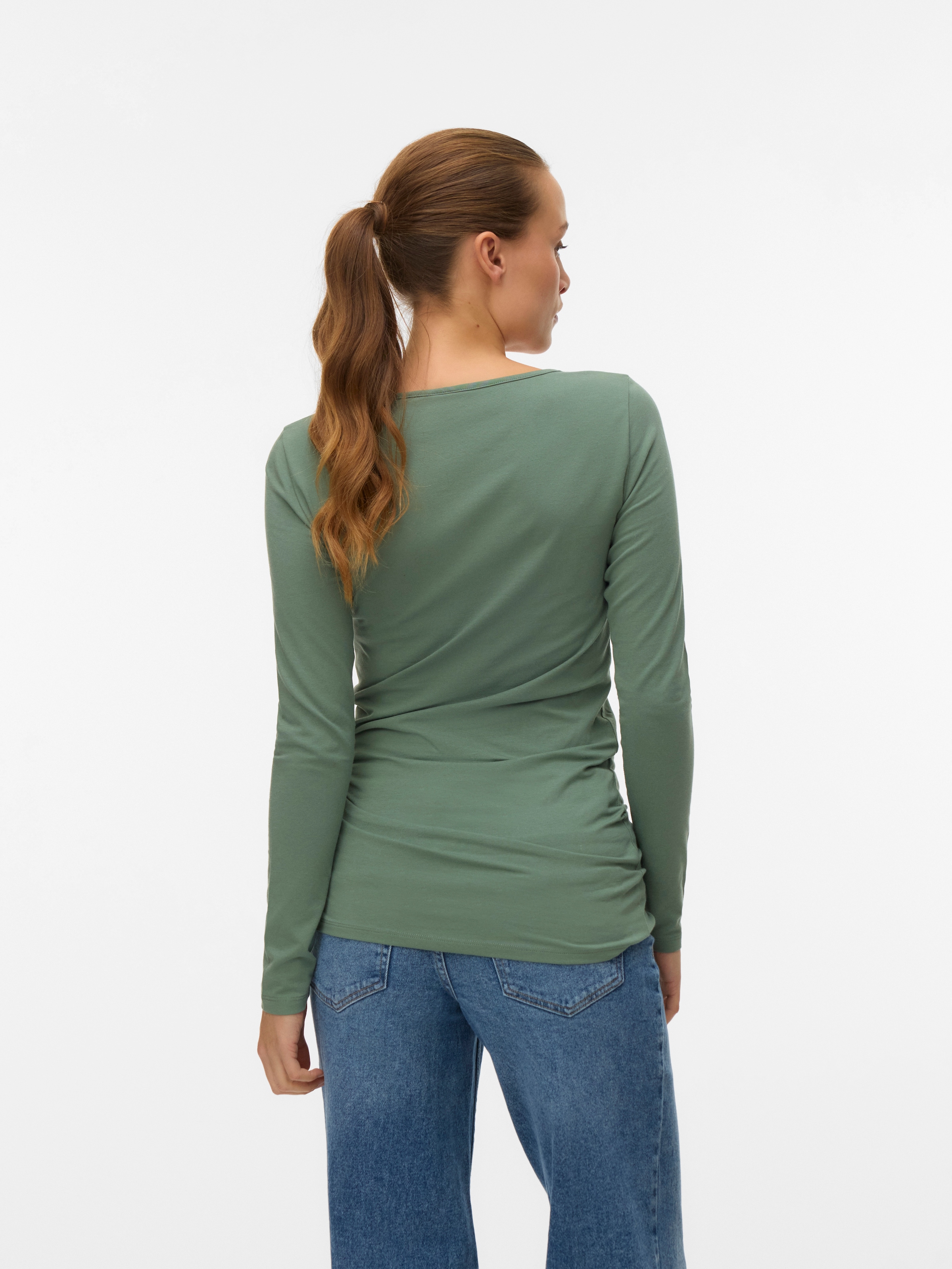 Vero Moda »VMMAXI MY LS SOFT LONG U-NECK  NOOS« mélange coton, coupe régulière