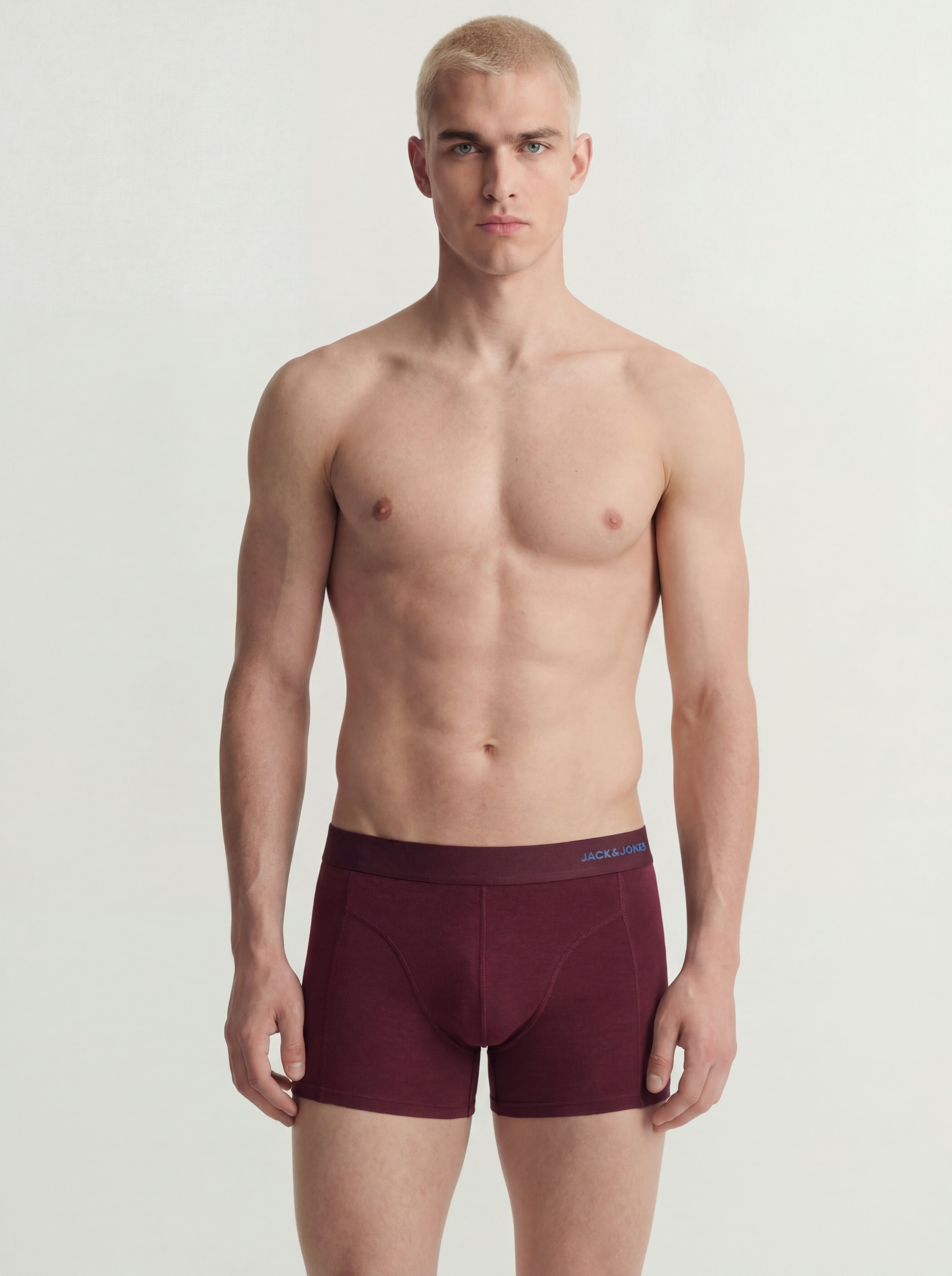 Jack & Jones Tronc »JACCOMO SOLID BAMBOO TRUNKS 3 PACK SN« Paquet, 3 cuis Mélange de viscose, bord élastique