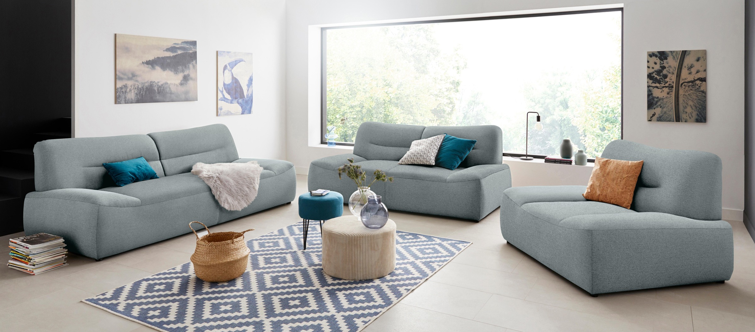 DOMO collection Fauteuil »Cesena modern, elegante flache Armlehnen, komfortabel«