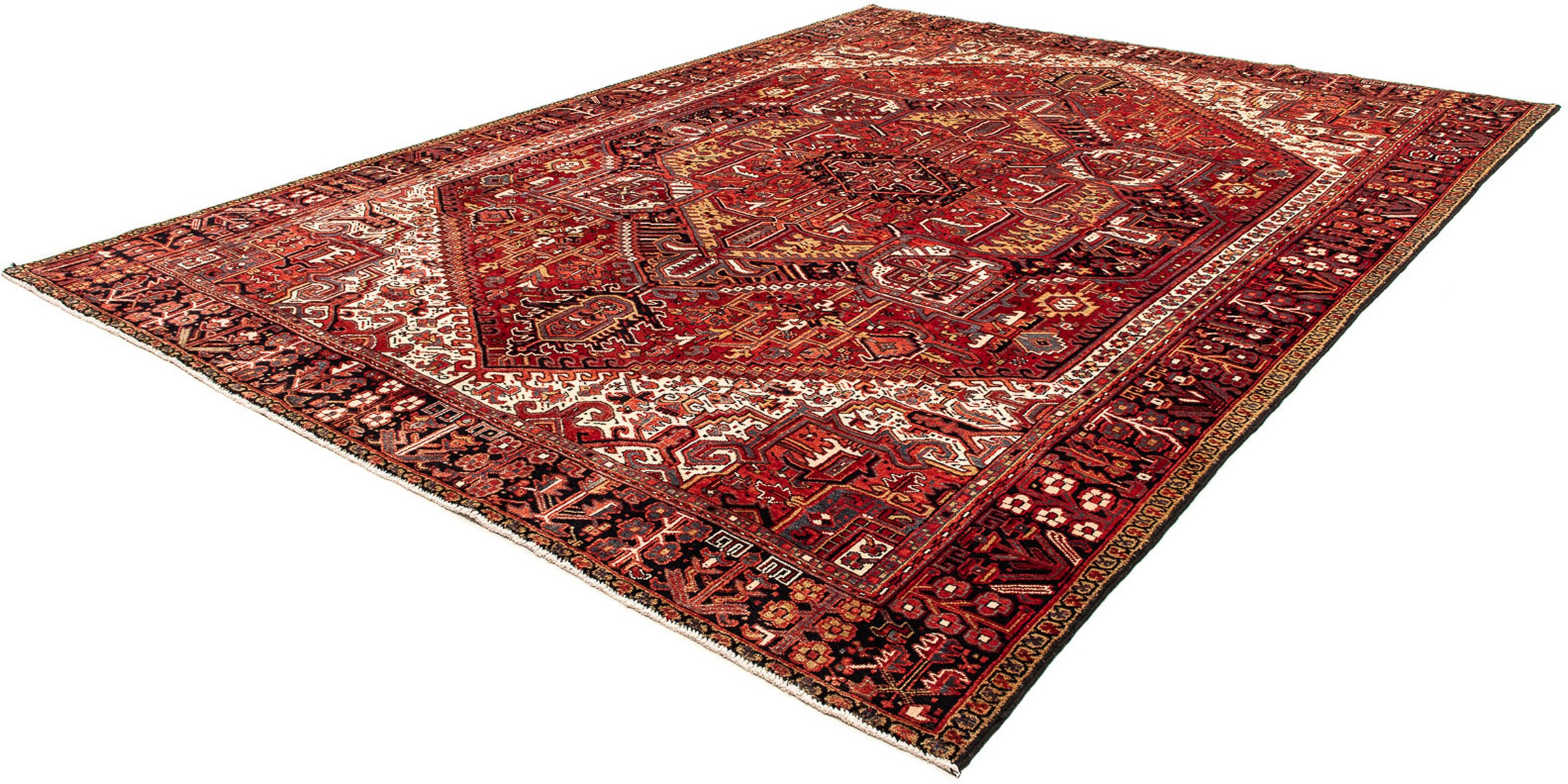 Image of morgenland Orientteppich »Perser - Nomadic - 410 x 306 cm - dunkelrot«, rechteckig, 10 mm Höhe, Wohnzimmer, Handgeknüpft, Einzelstück mit Zertifikat bei Ackermann Versand Schweiz
