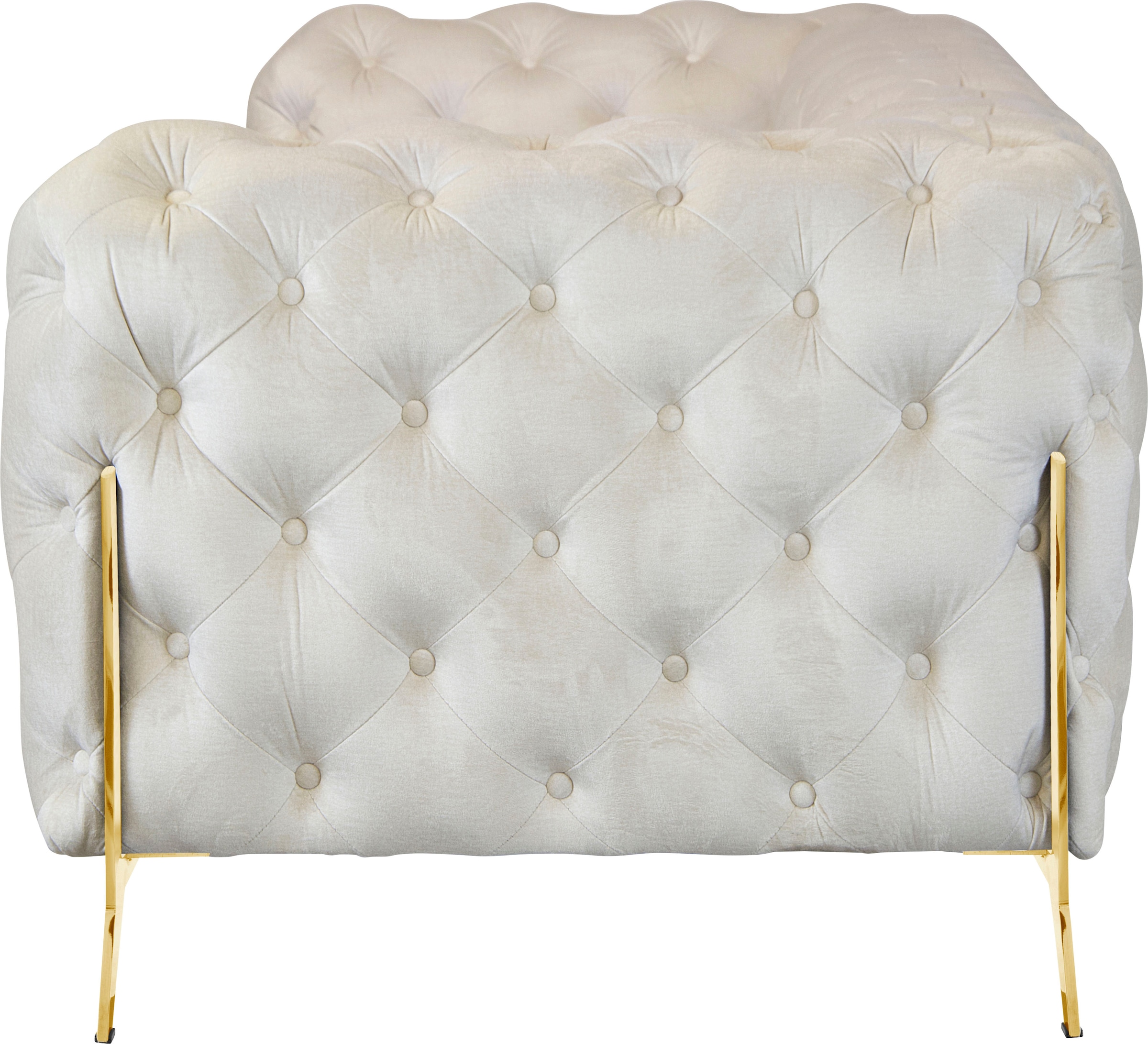 Leonique Chesterfield-Sofa »Amaury«, aufwändige Knopfheftung, moderne Chesterfield Optik, Fussfarbe wählbar