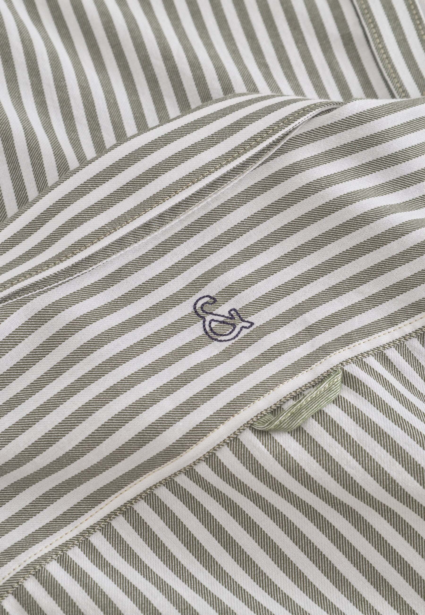 colours & sons Langarmhemd »colours & sons Langarmhemd Shirt Brushed Twill Stripes«