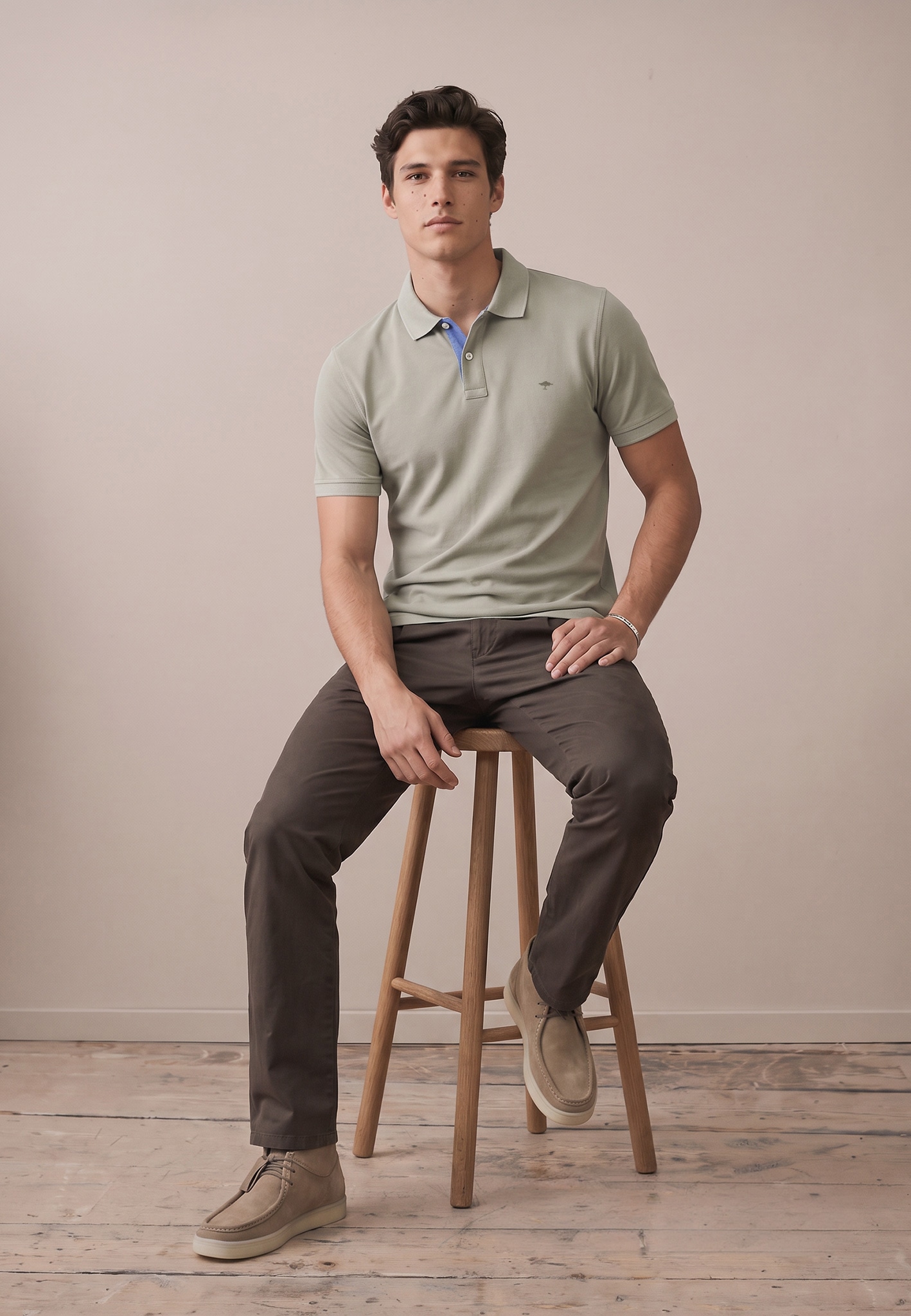 FYNCH-HATTON Polo avec broderie du logo