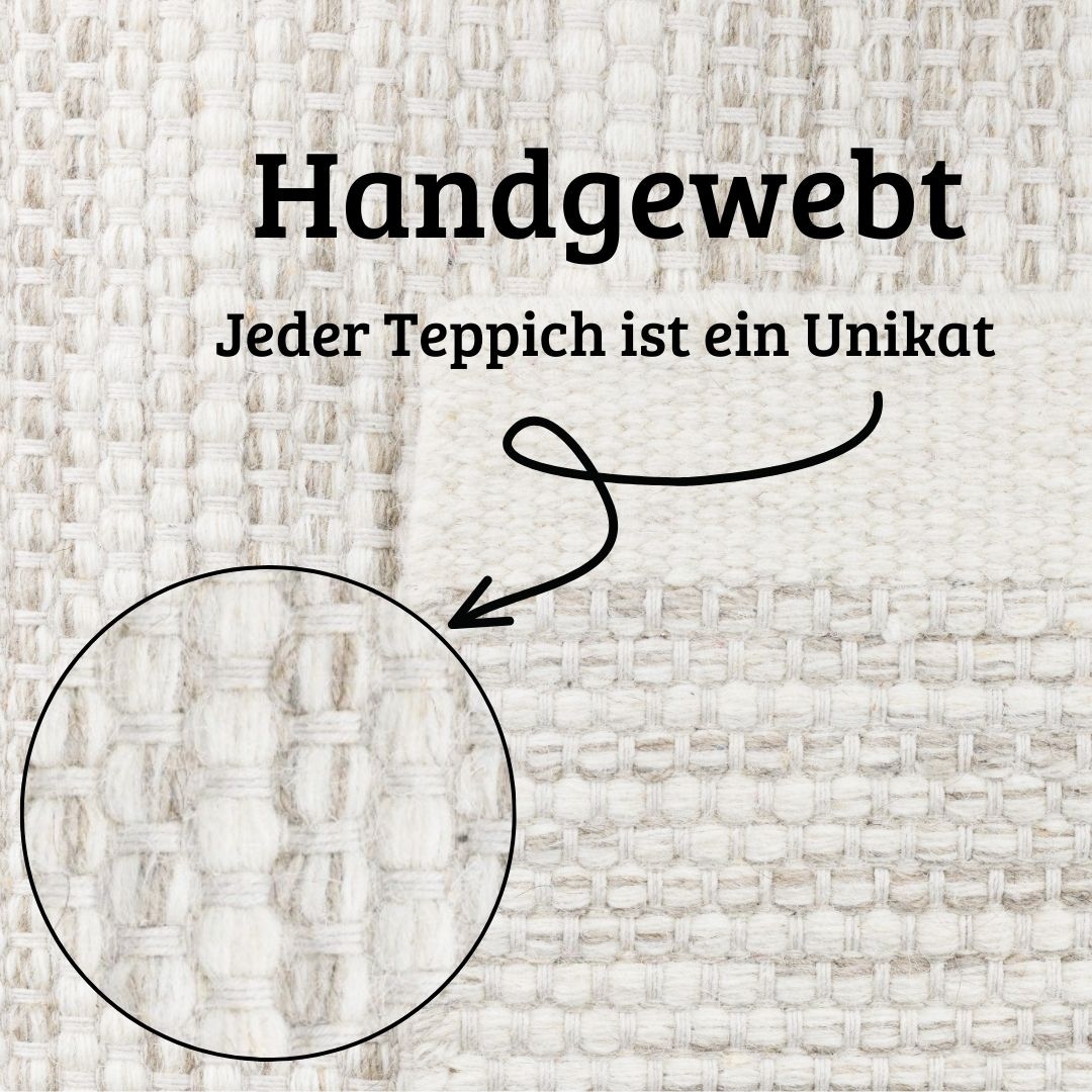 my home Wollteppich »Wolltraum Passion«, rechteckig, 10 mm Höhe, Wendeteppich, handgewebt, melierte Optik, reine Wolle, auch als Läufer