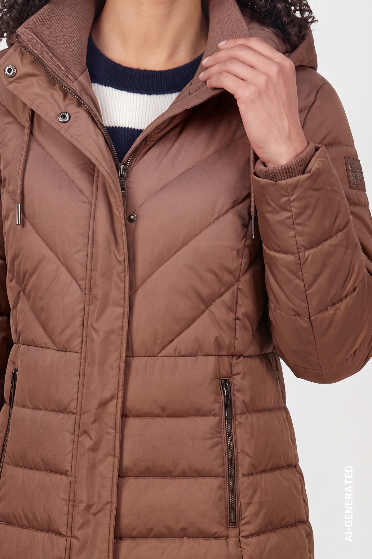 Monari Steppmantel Regular fit mit Kapuze